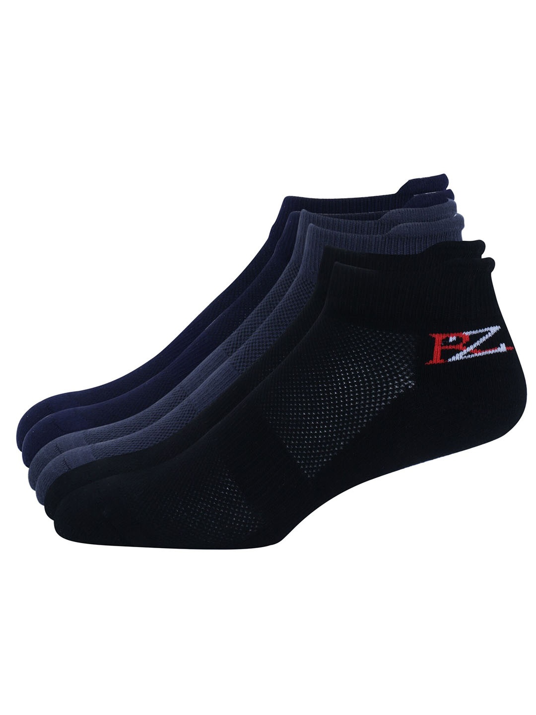 

Rodzen Men Pack Of 3 Ankle Length Socks, Blue