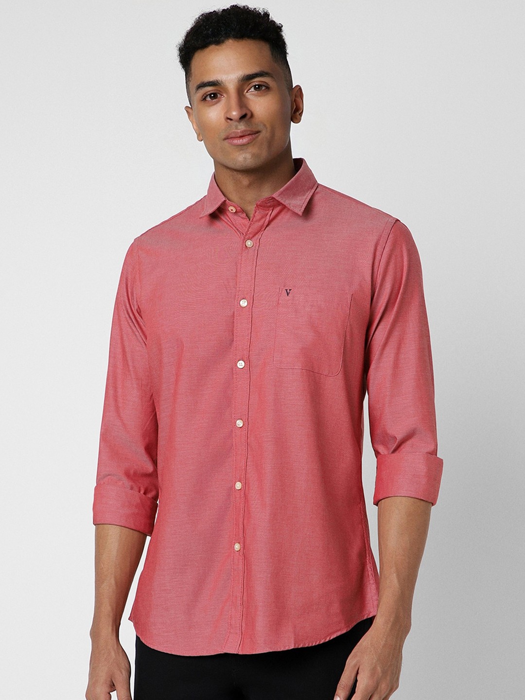 

Van Heusen Sport Slim Fit Pure Cotton Casual Shirt, Pink