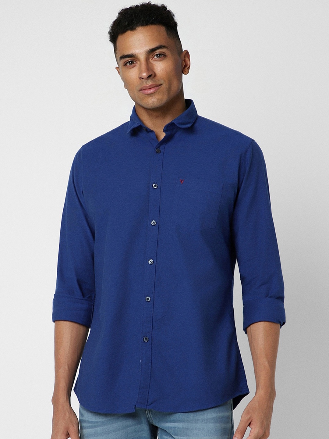 

Van Heusen Sport Slim Fit Cotton Casual Shirt, Blue