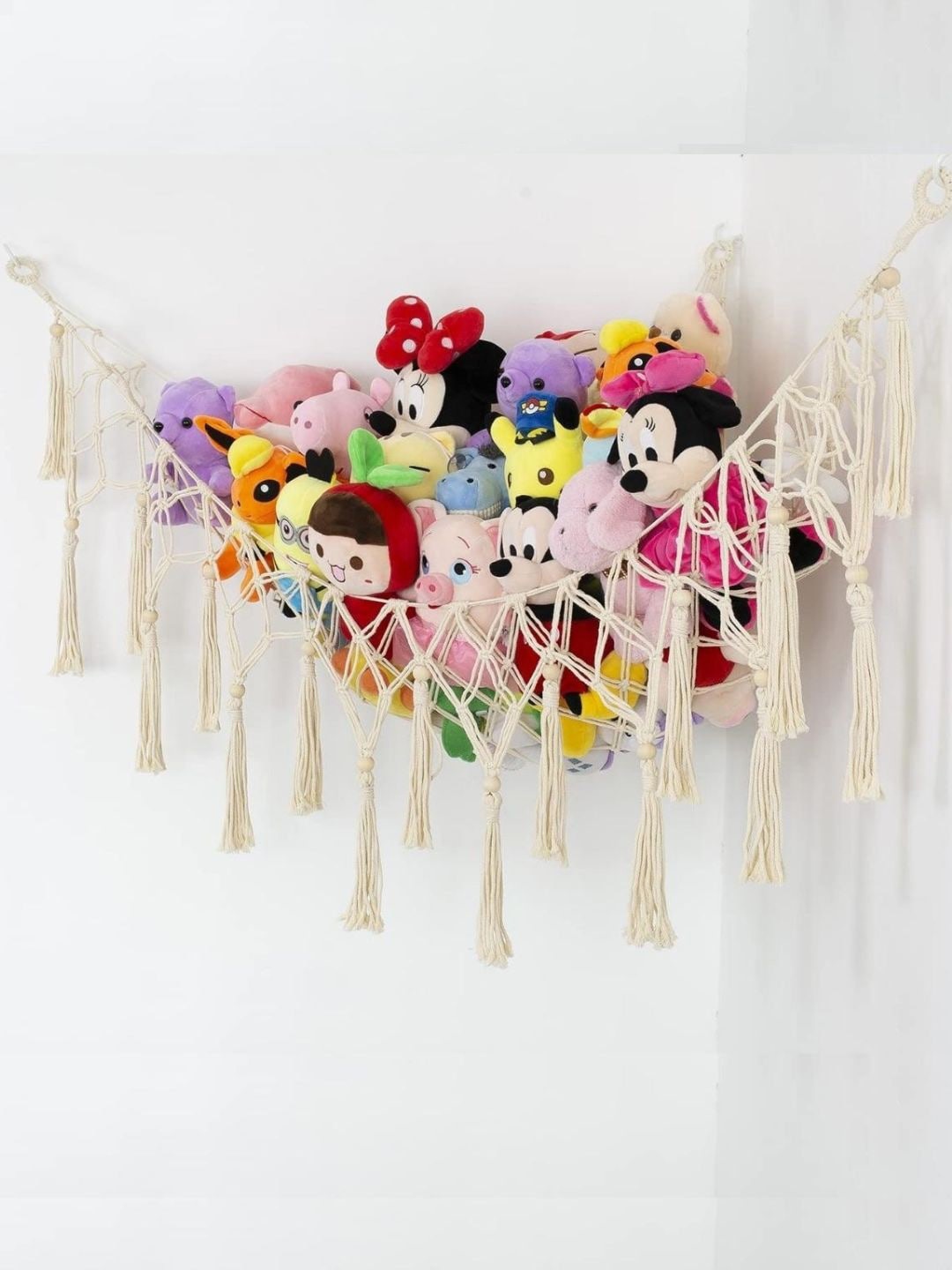 

ecofynd Off White Stuffed Animal Toy Hammock