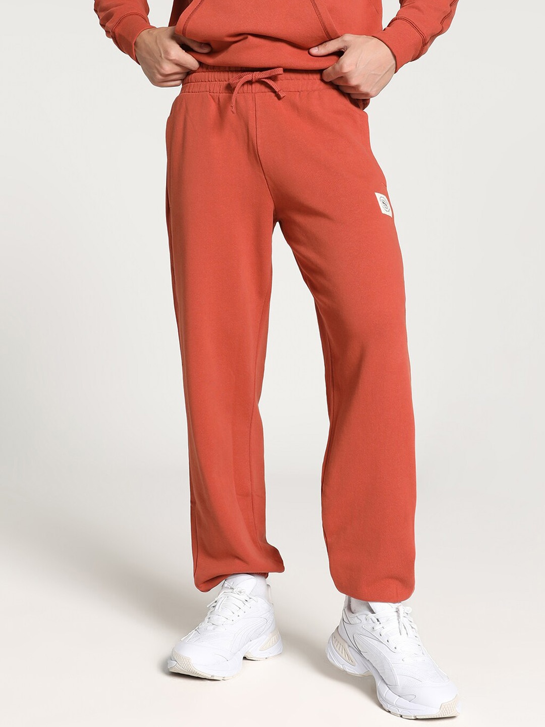 

Puma Men Cotton Track Pants, Rust