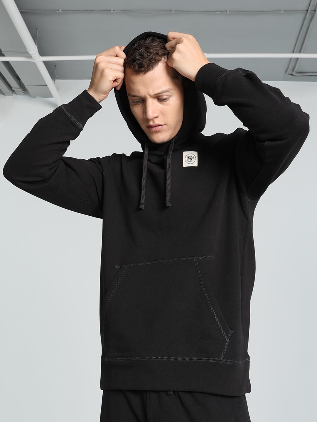 

Puma Unisex Classic Hooded Cotton Pullover Sweatshirt, Black