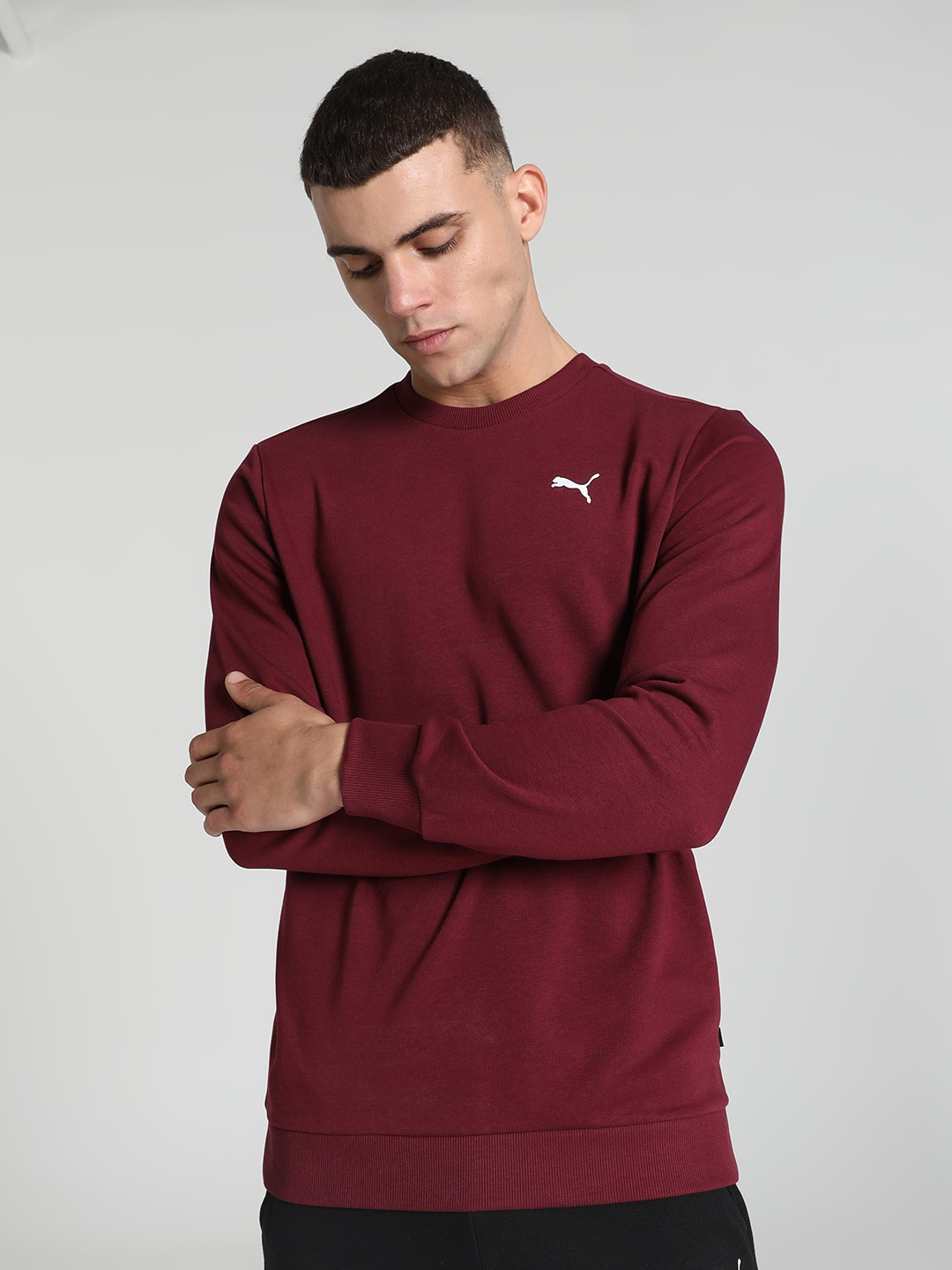 

Puma Crew Regular Fit Sweatshirt, Maroon
