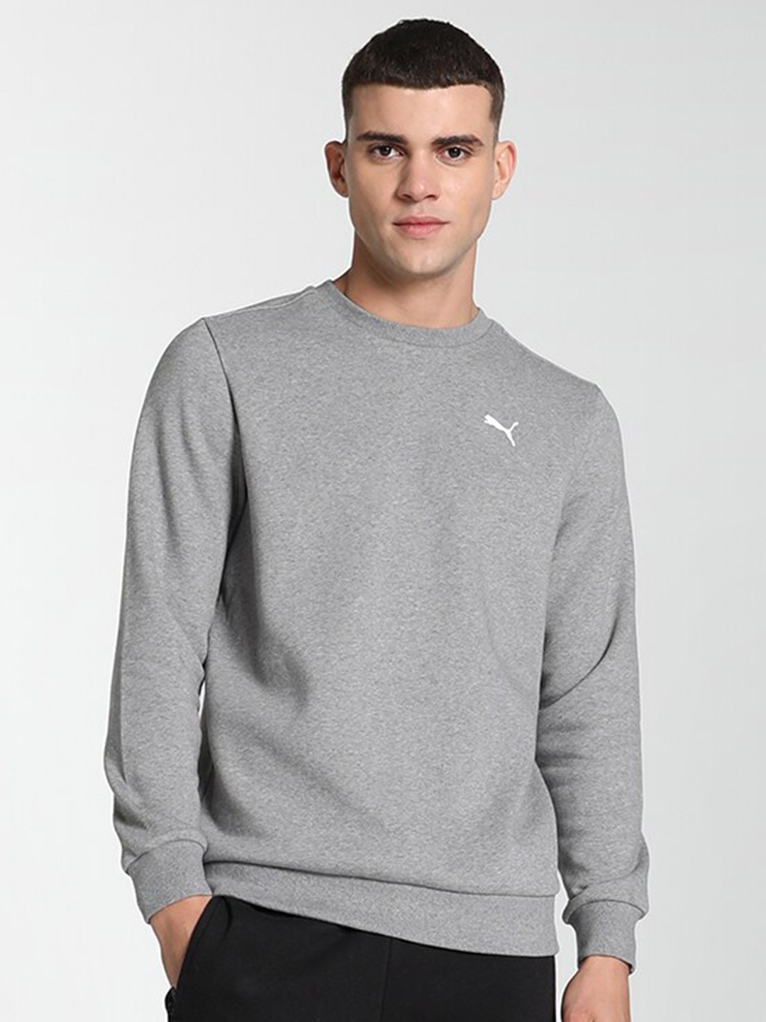 

Puma Crew Neck Long Sleeved Sweatshirt, Grey