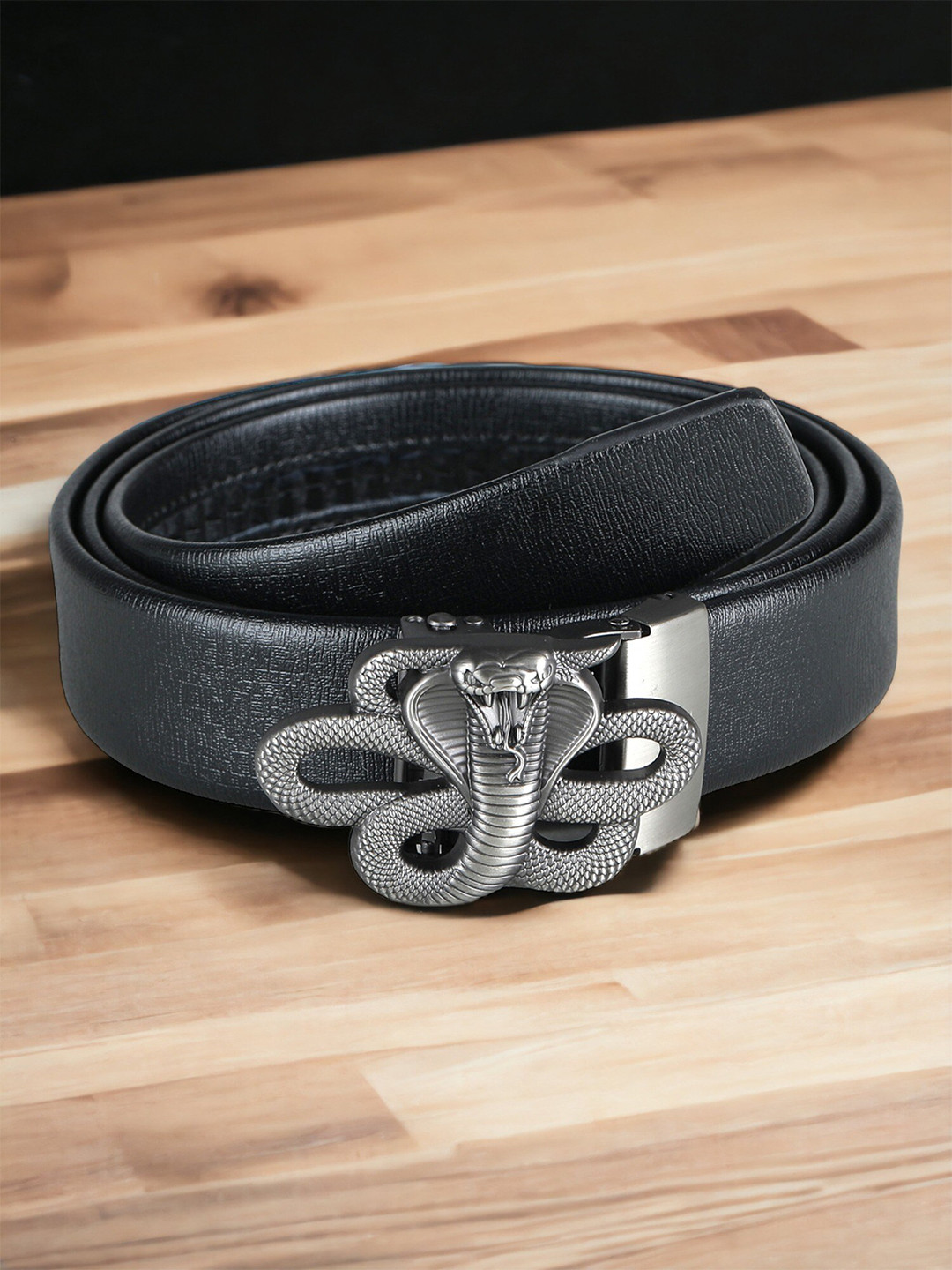 

The Roadster Lifestyle Co. Men Textured Belt, Black