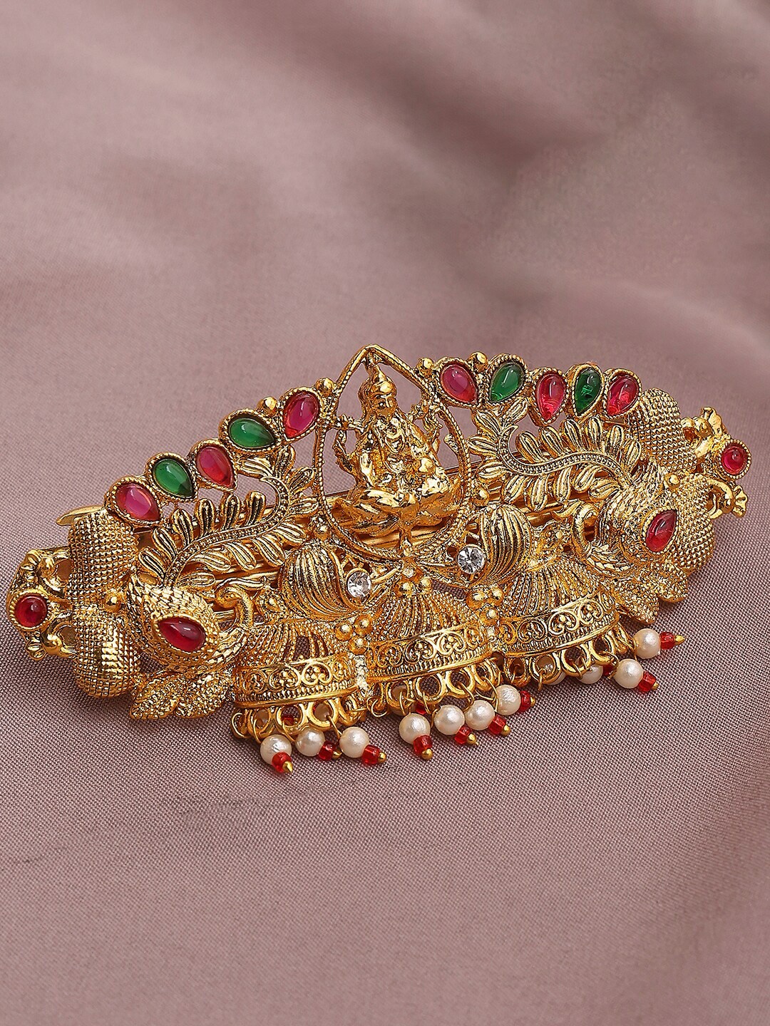 

OOMPH Embellished French Barrette, Gold