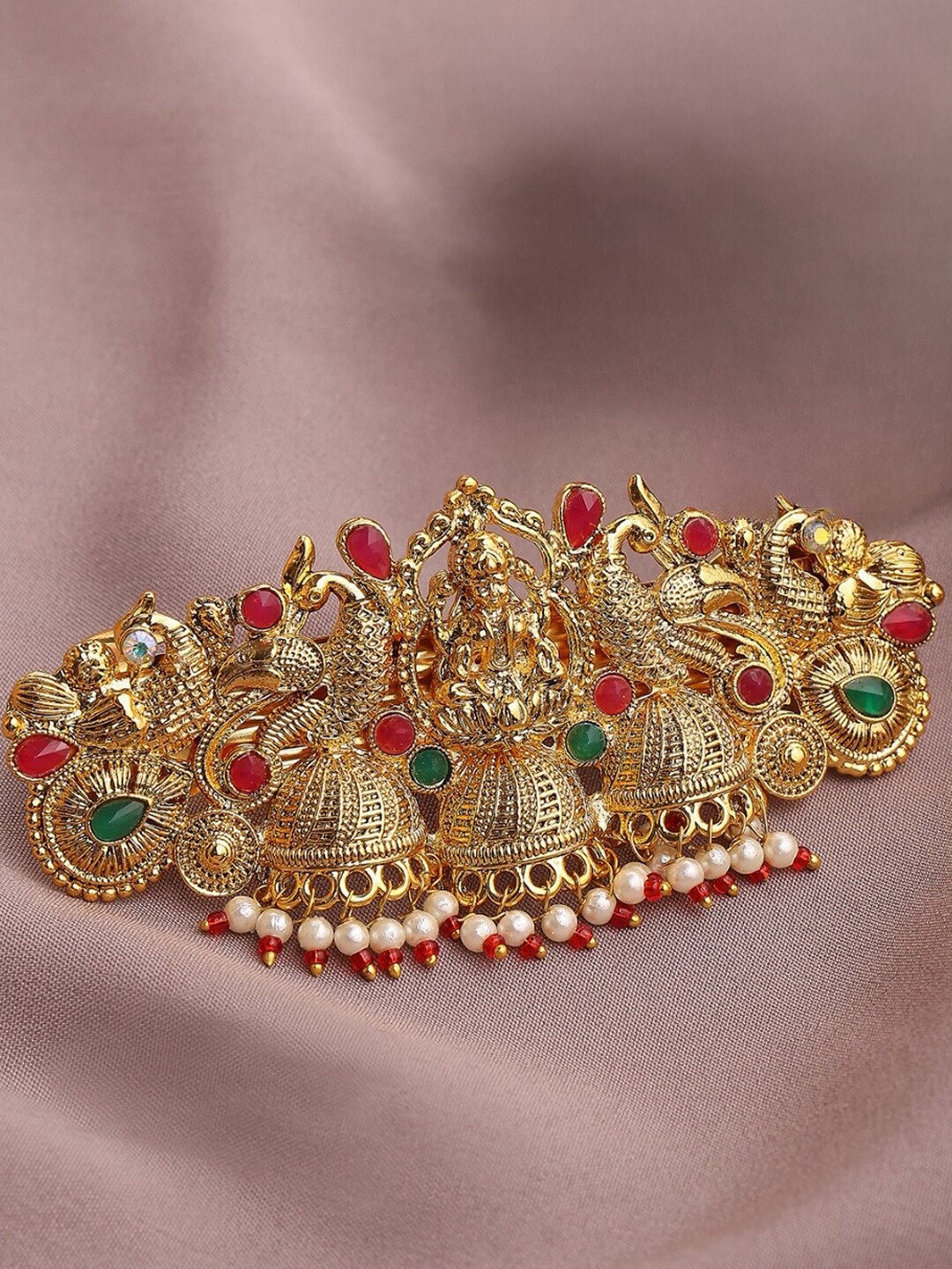 

OOMPH Women Embellished French Barrette, Gold