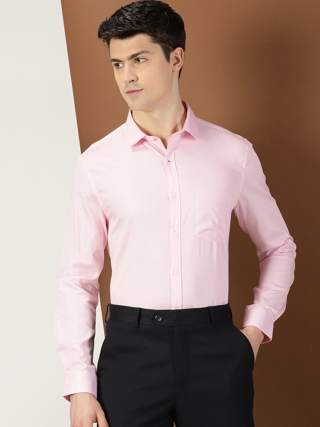 

INVICTUS Original Slim Fit Cotton Formal Shirt, Pink