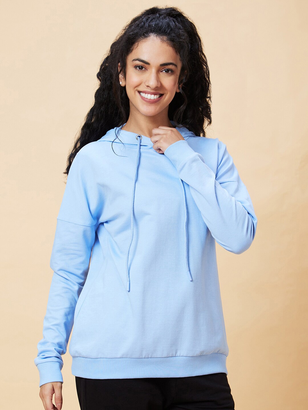 

Globus Blue Hooded Pure Cotton Pullover