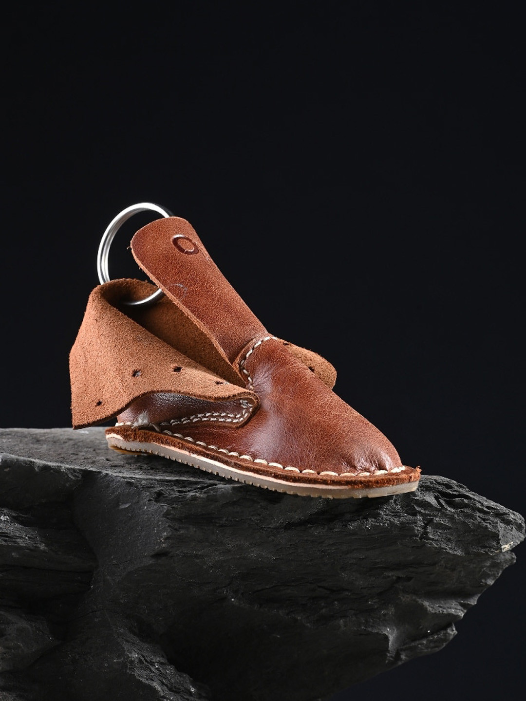 

Overdrive Boot Leather Key Chain, Brown