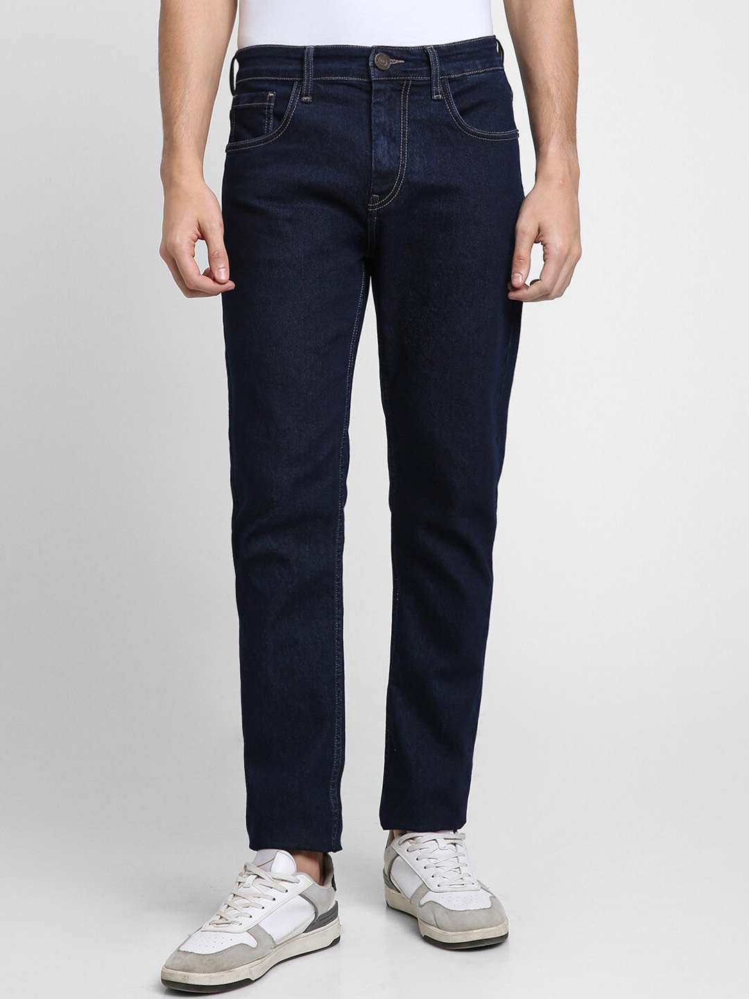 

Dennis Lingo Men Straight Fit Stretchable Jeans, Blue