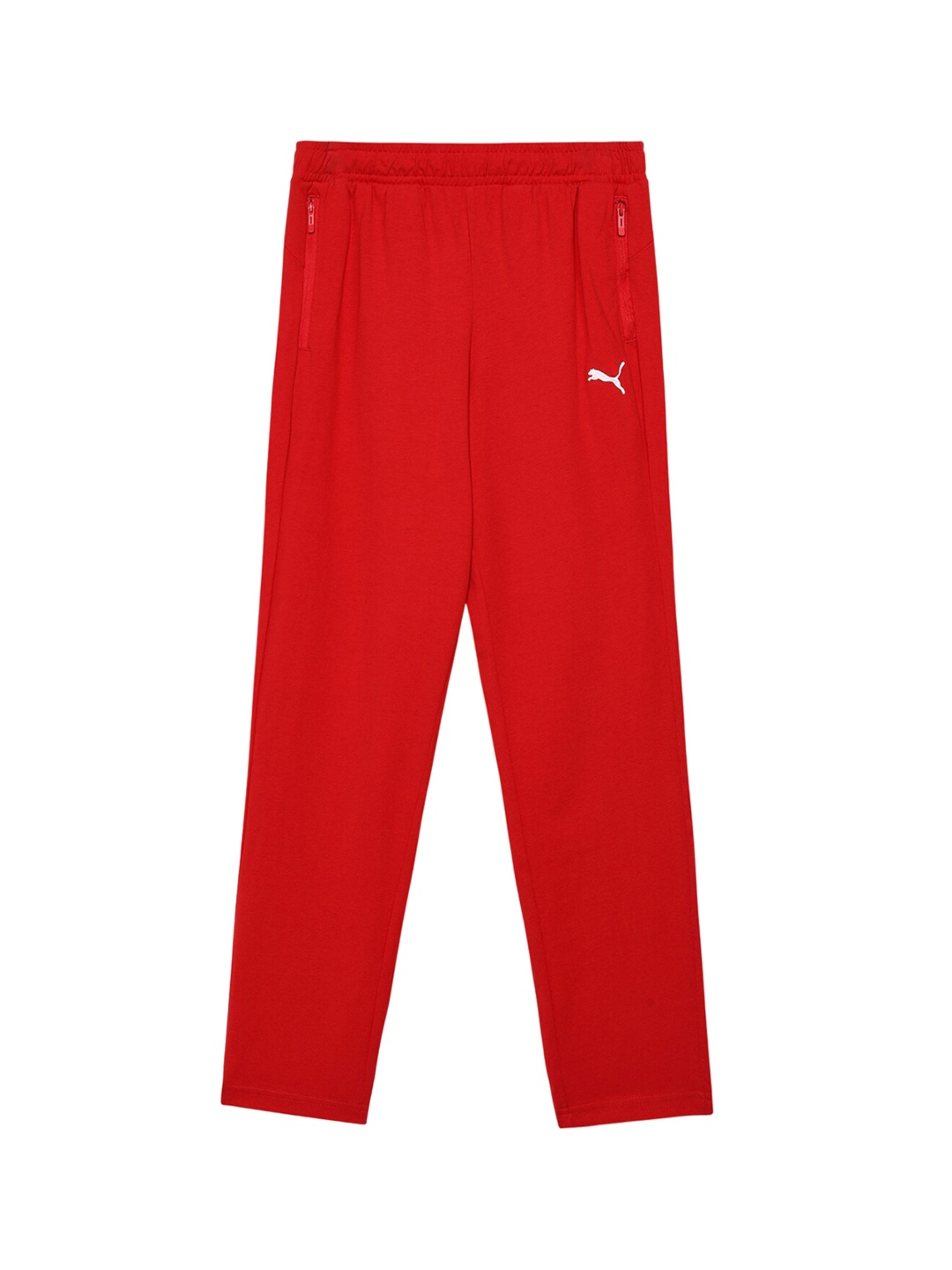 

Puma Boys Zippered Jersey Cotton Track Pants, Red