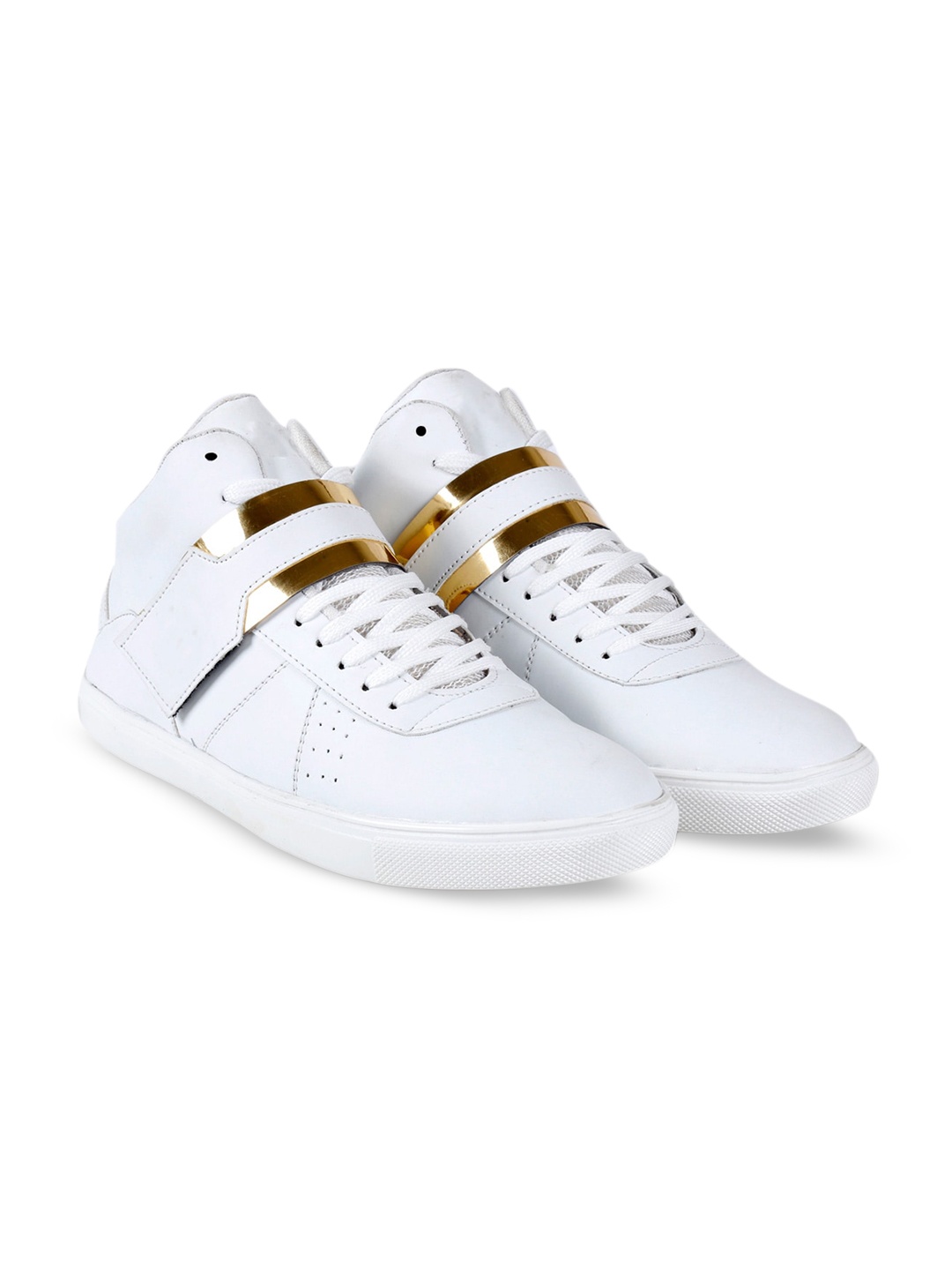 

The Roadster Lifestyle Co. Men White Lightweight Skates Street Sneakers