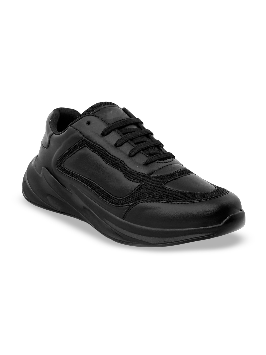 

The Roadster Lifestyle Co. Men Black Lightweight Comfort Insole Sneakers