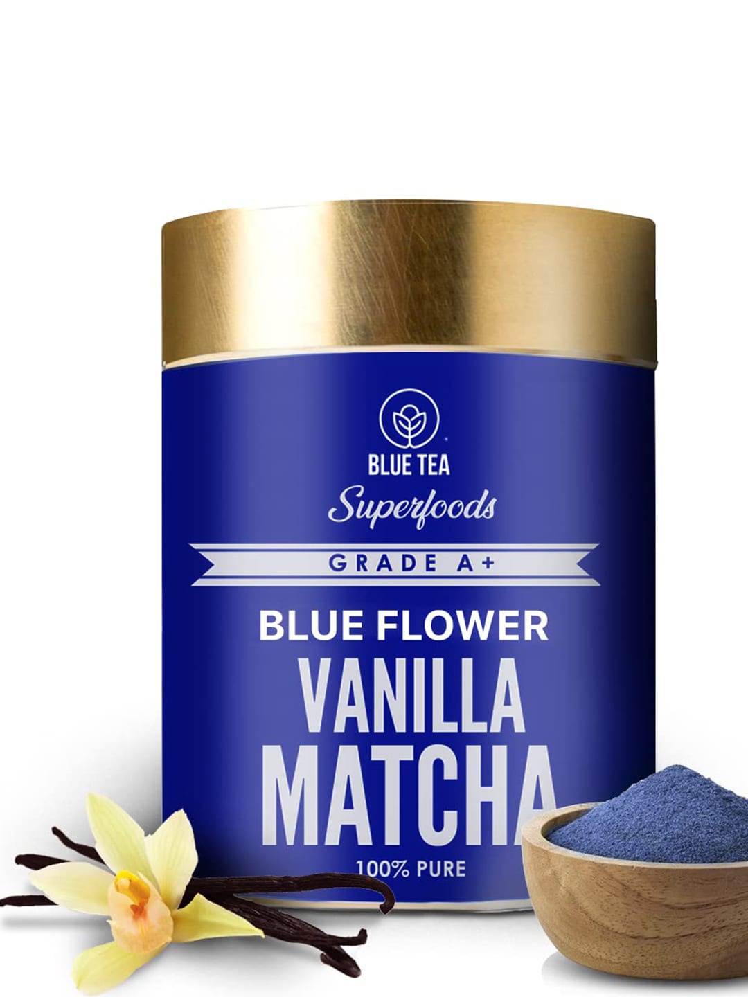 

BLUE TEA Butterfly Pea Vanilla Matcha Powder - 50 gms