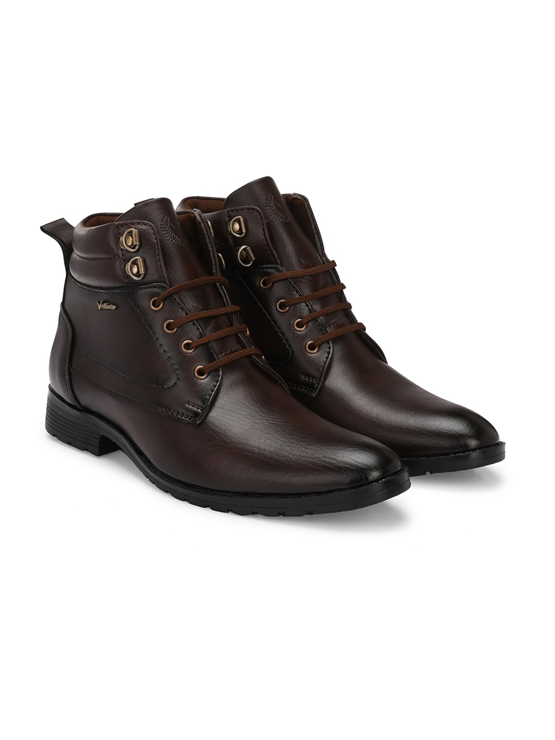 

Vellinto Men DUST-OFF Mid-Top Regular Boots, Brown