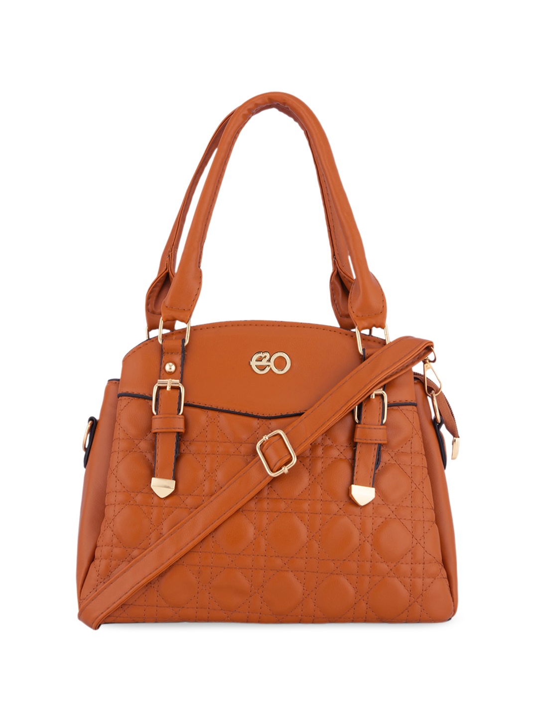 

E2O Quilted Handheld Bag, Orange