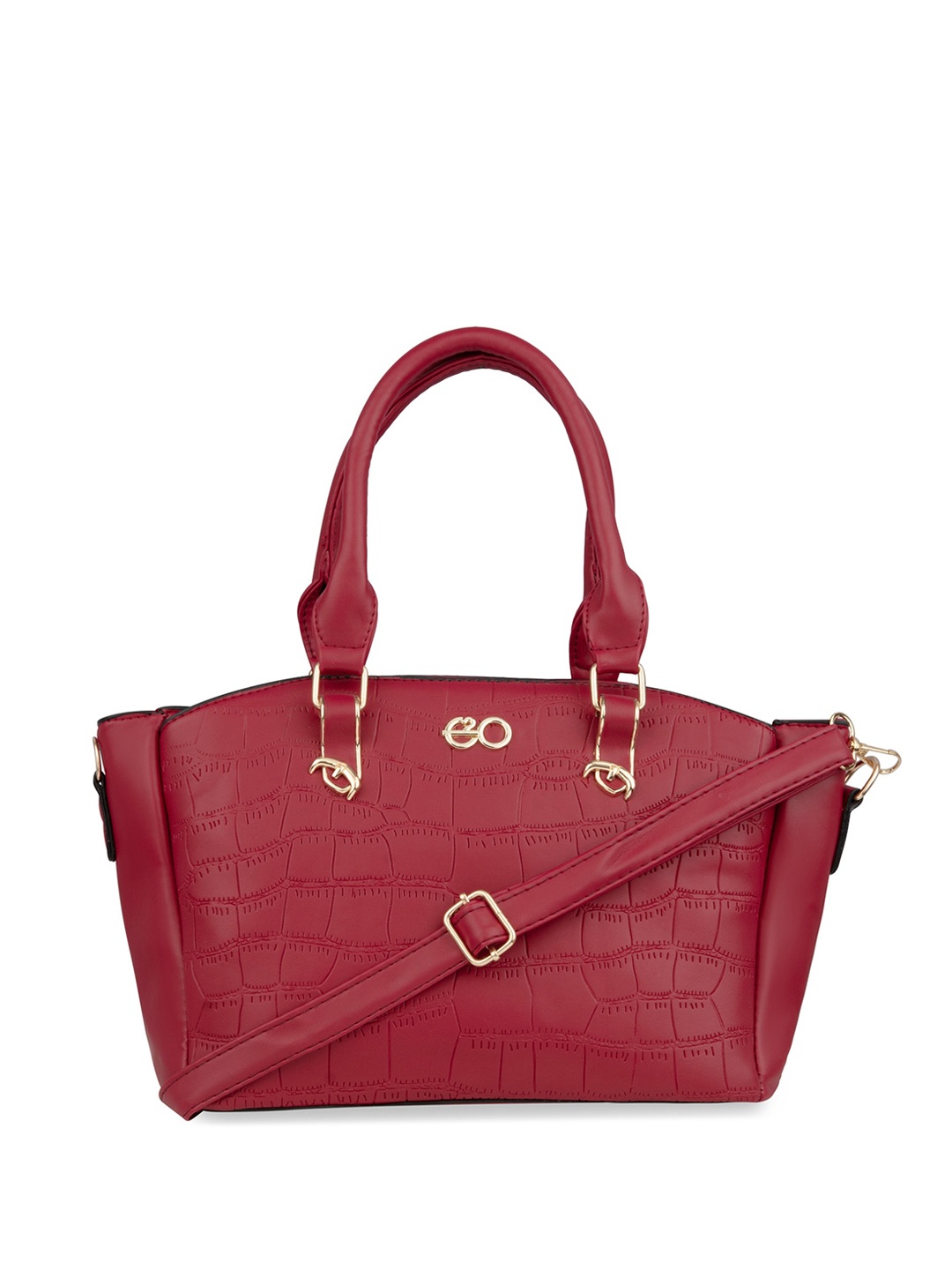 

E2O Textured Structured Handheld Bag, Red