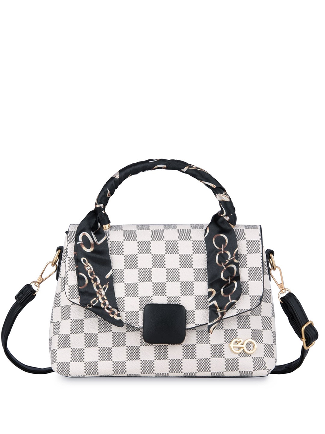 

E2O Printed Shopper Tote Bag, White