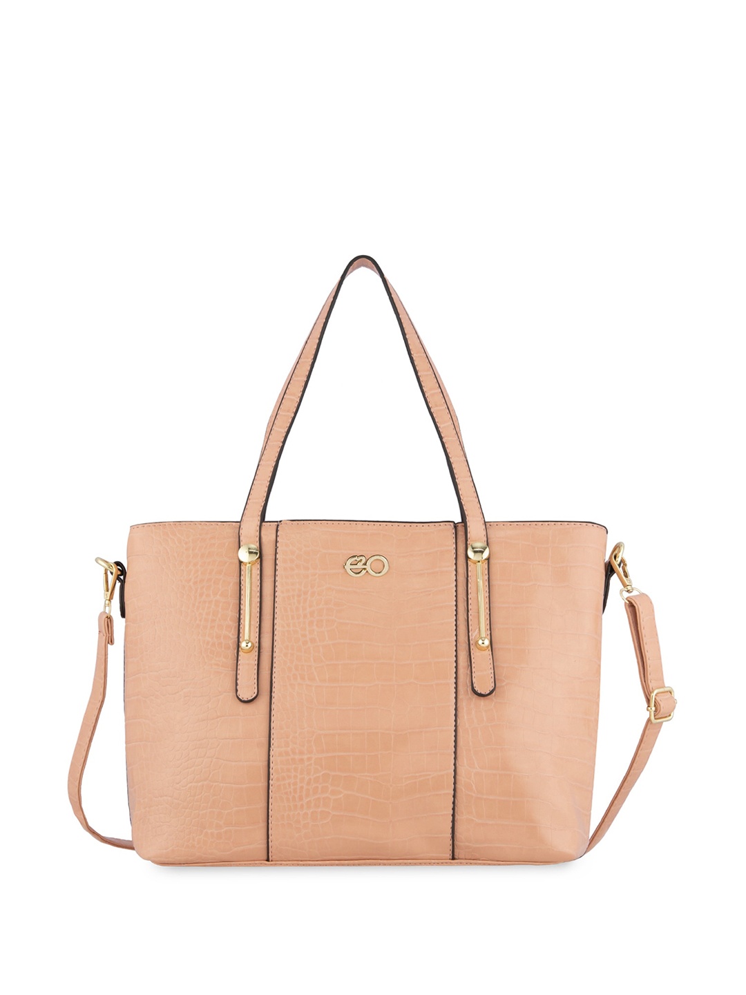 

E2O Animal Textured Shopper Shoulder Bag, Pink