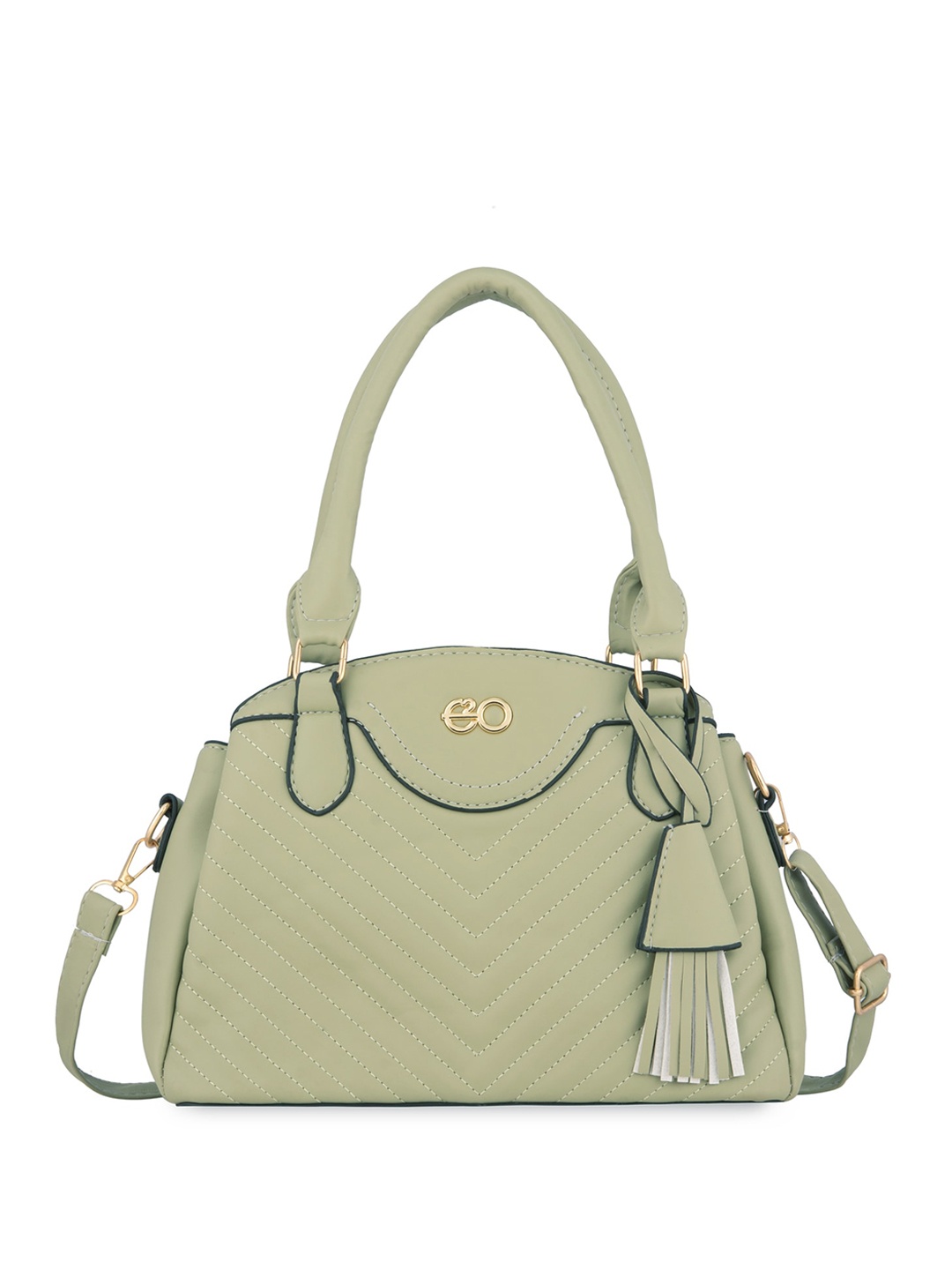 

E2O Textured Swagger Handheld Bag, Green