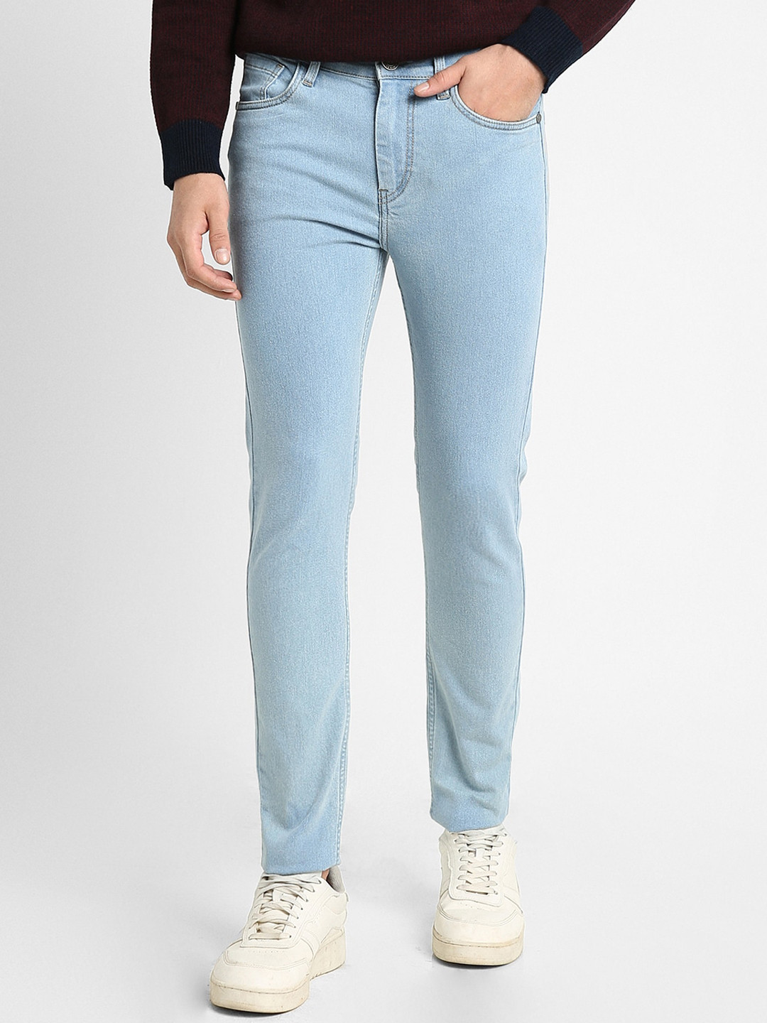 

Dennis Lingo Men Slim Fit Clean Look Stretchable Jeans, Blue