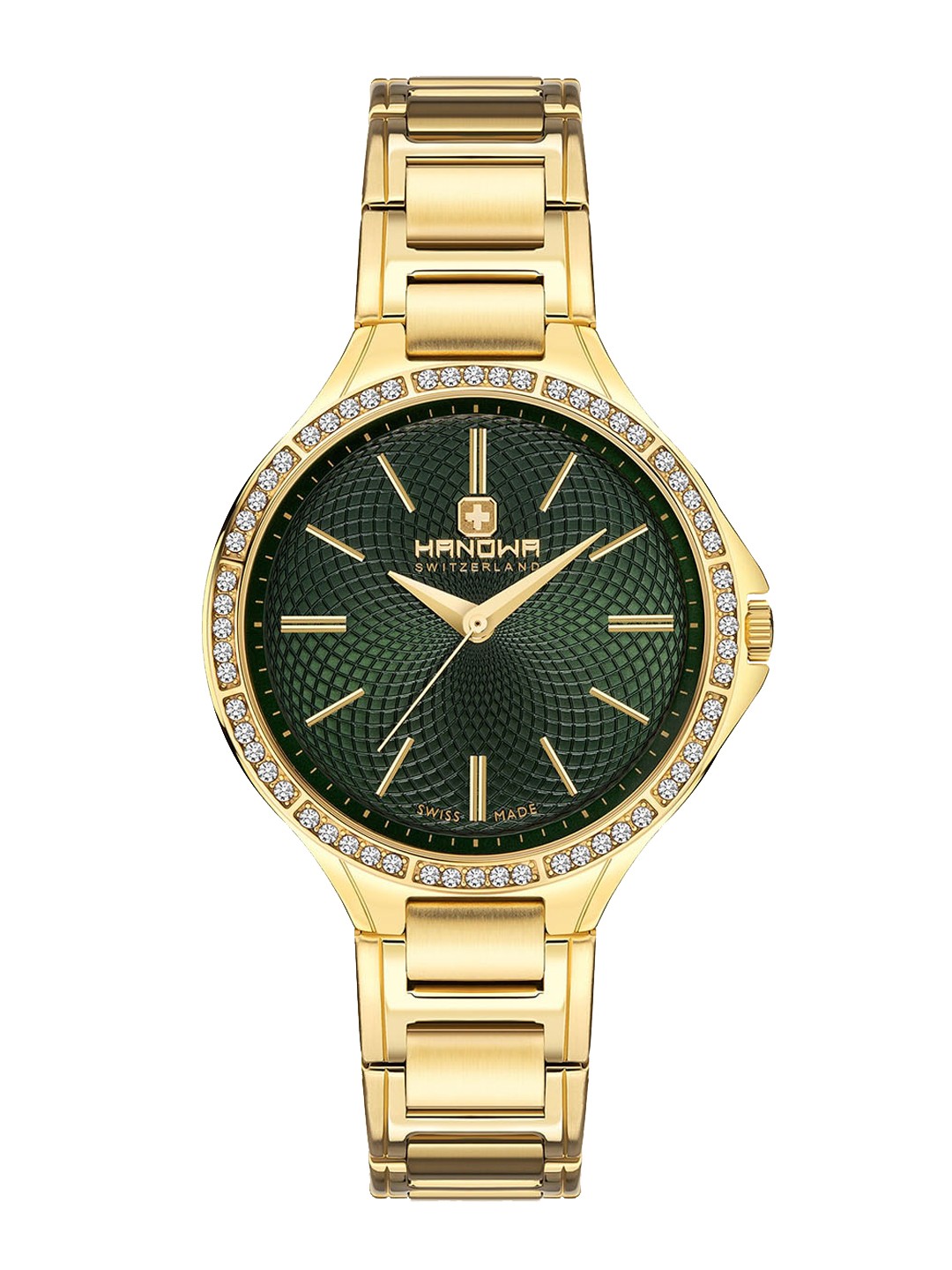

Hanowa Women Stainless Steel Bracelet Style Straps Analogue Watch HAWLG2100310, Green