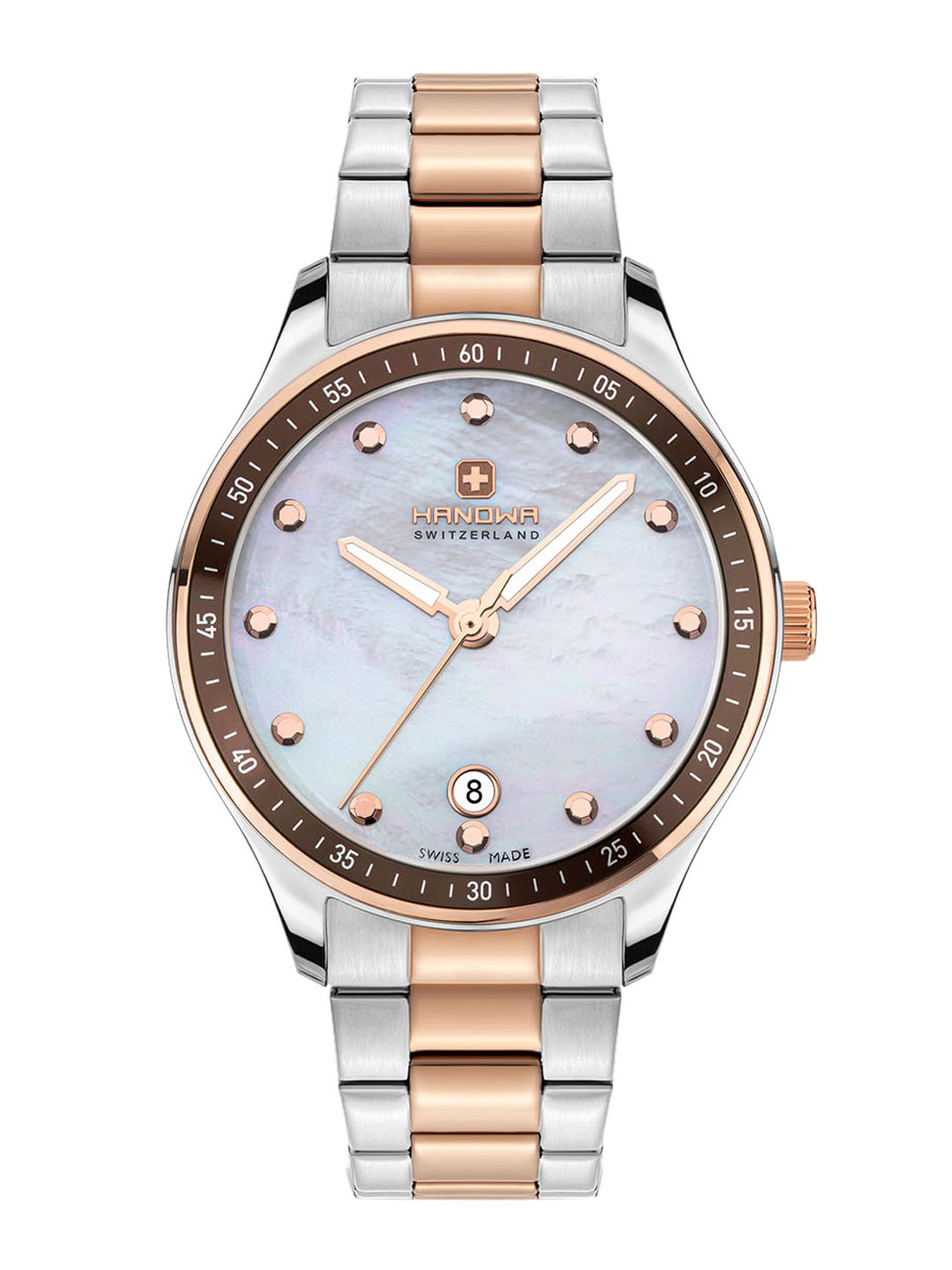 

Hanowa Women Embellished Bracelet Style Straps Analogue Watch HAWLH2200360, White