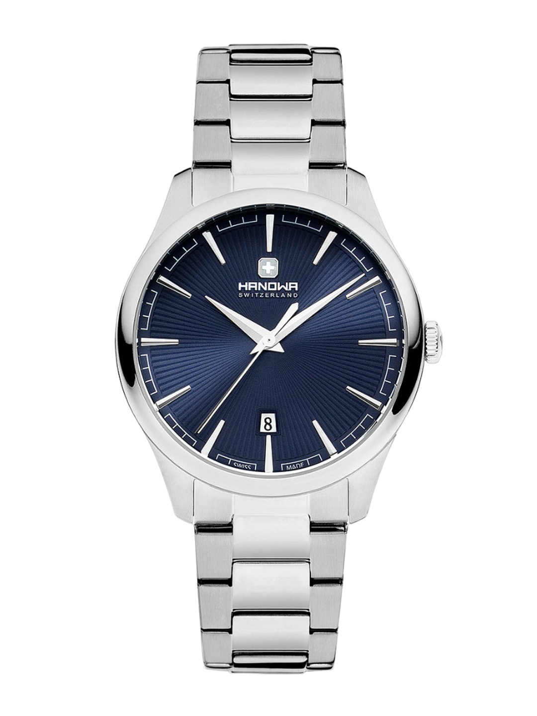 

Hanowa Unisex Dial & Stainless Steel Bracelet Style Straps Analogue Watch HAWUH0001703, Blue