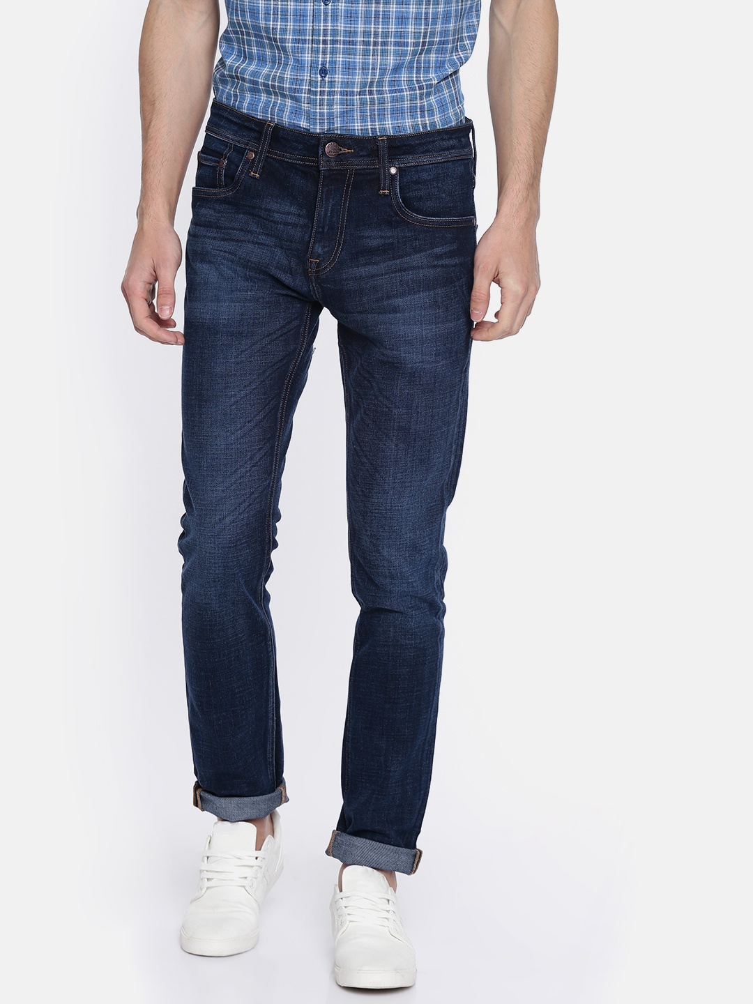 

Jack & Jones Men Blue Slim Fit Low-Rise Clean Look Stretchable Jeans