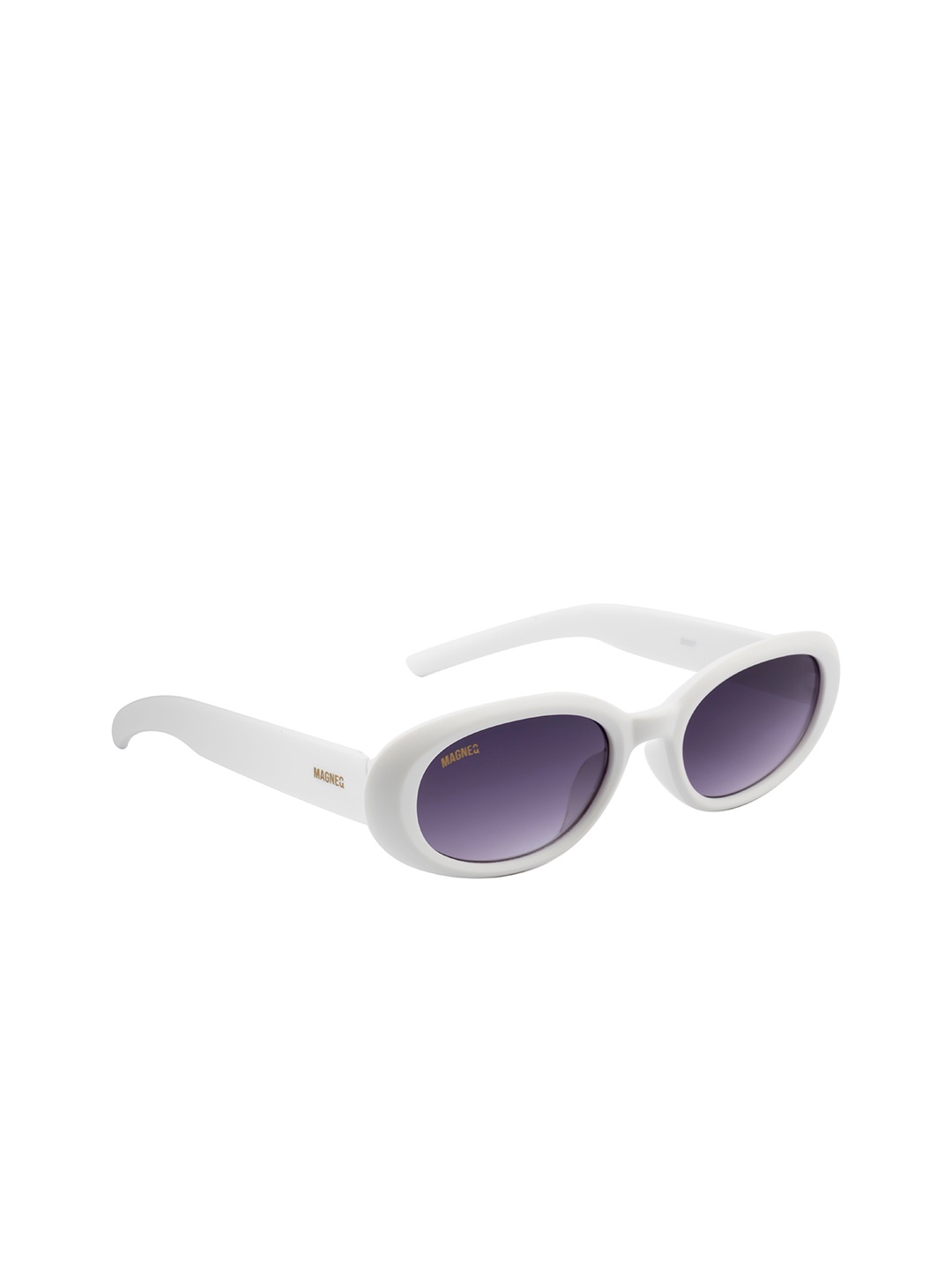 

MAGNEQ Unisex Oval Sunglasses with UV Protected Lens MG D007/S C8 5518, Purple