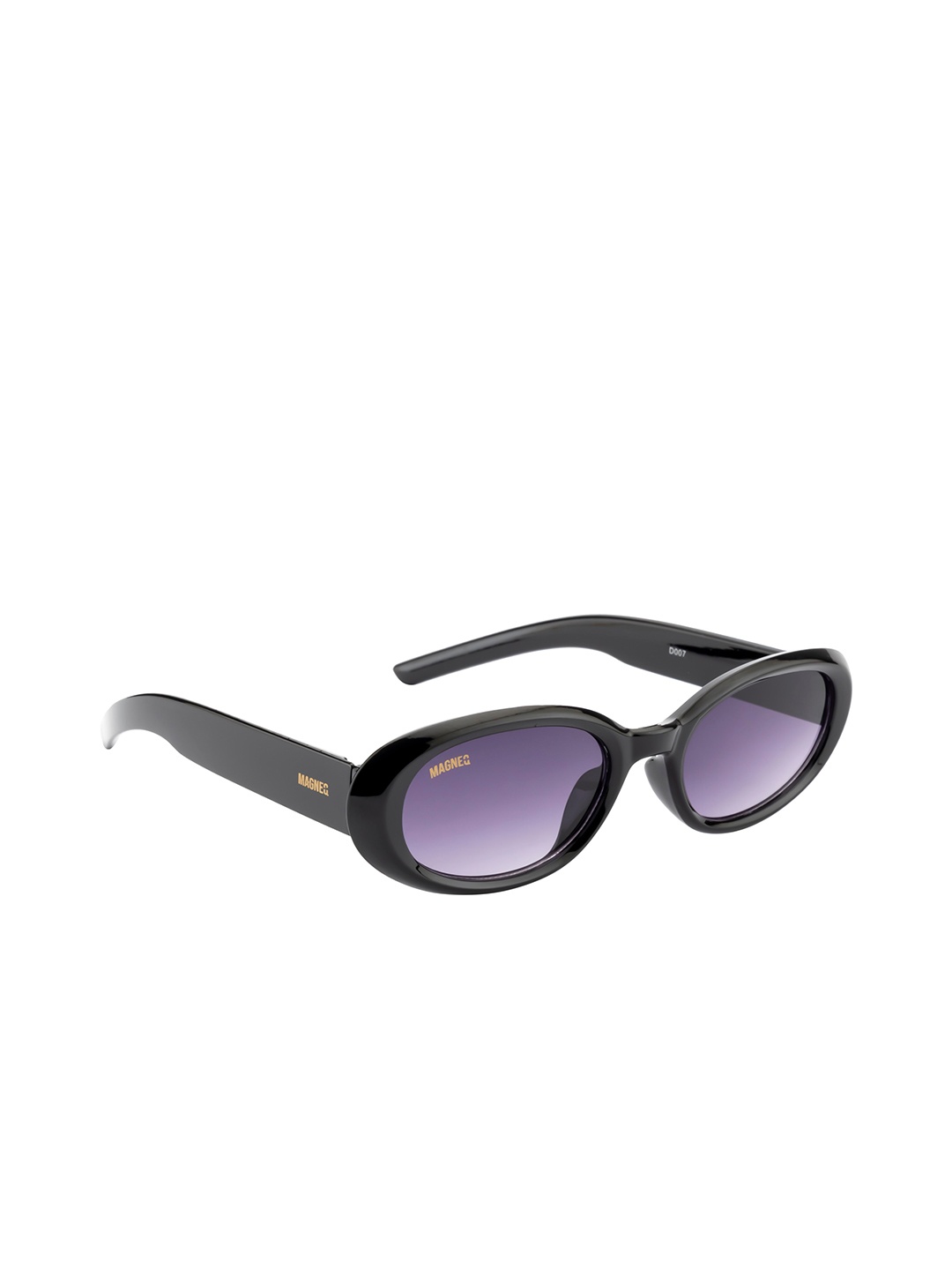 

MAGNEQ Unisex Oval Sunglasses with UV Protected Lens MG D007/S C2 5518, Purple