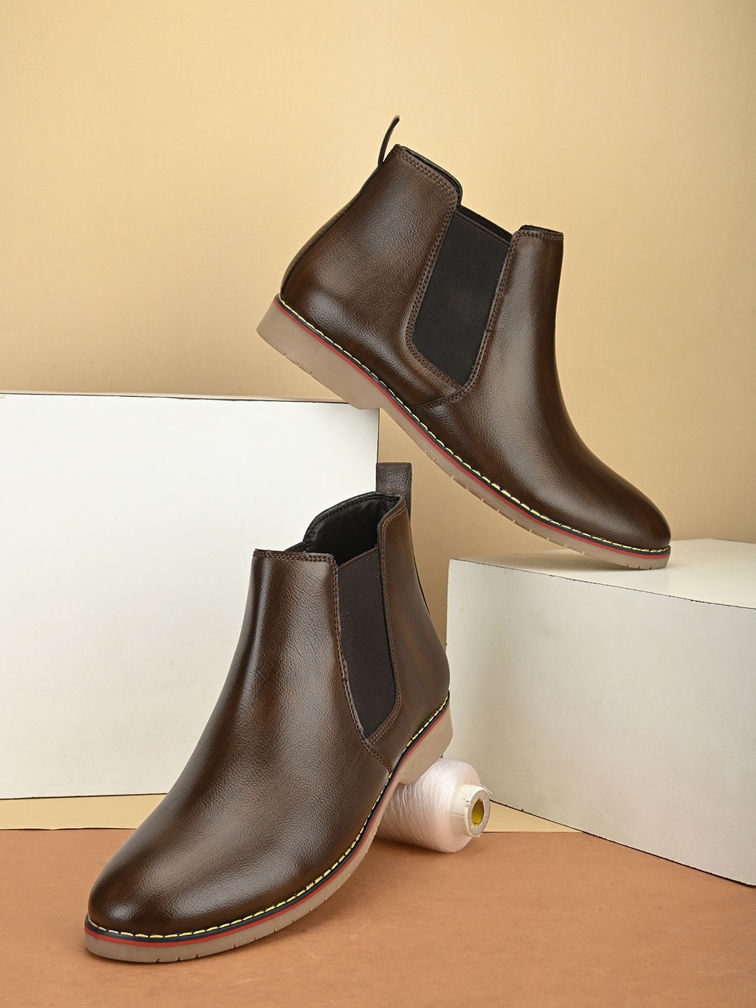 

The Roadster Lifestyle Co. Men Slip On Chelsea Boots, Brown