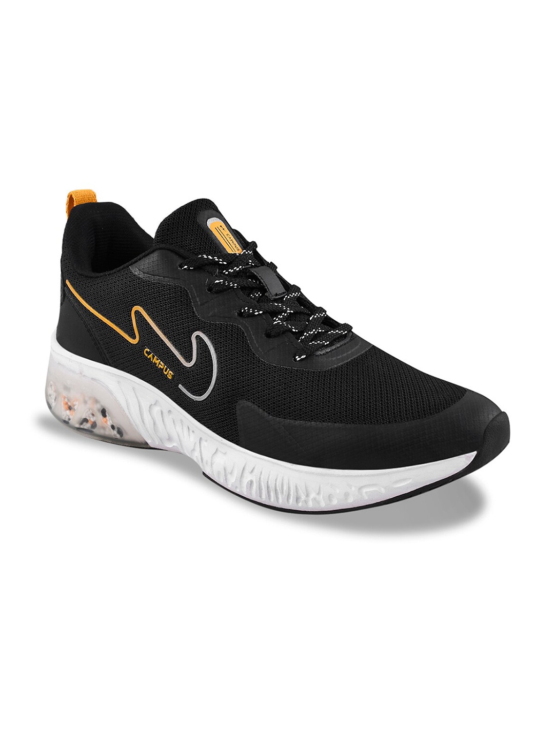 

Campus Men Mathew Lace-Up Running Shoes, Black
