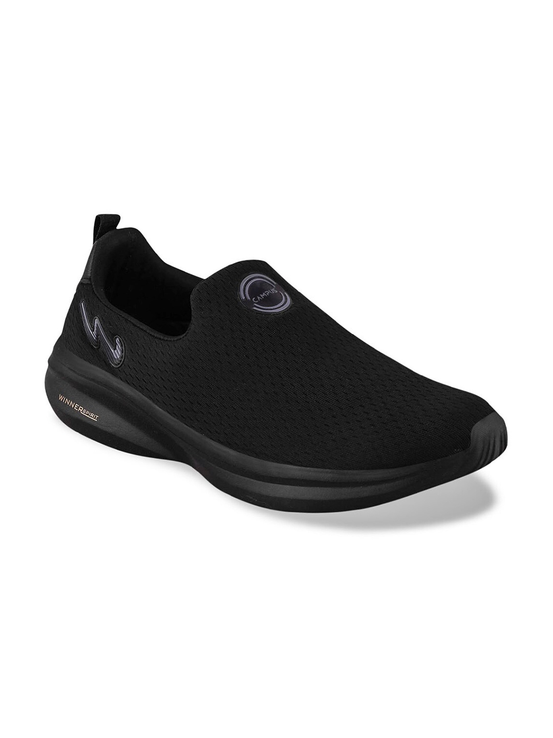 

Campus Men Mesh Walking Sports Shoes, Black