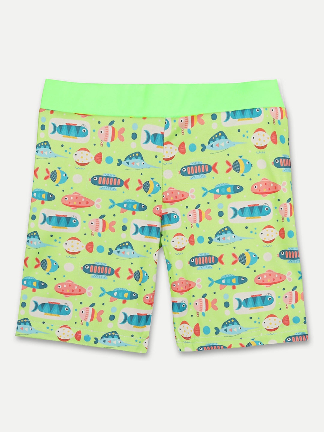 

BAESD Kids Conversational Printed Swim Shorts, Green