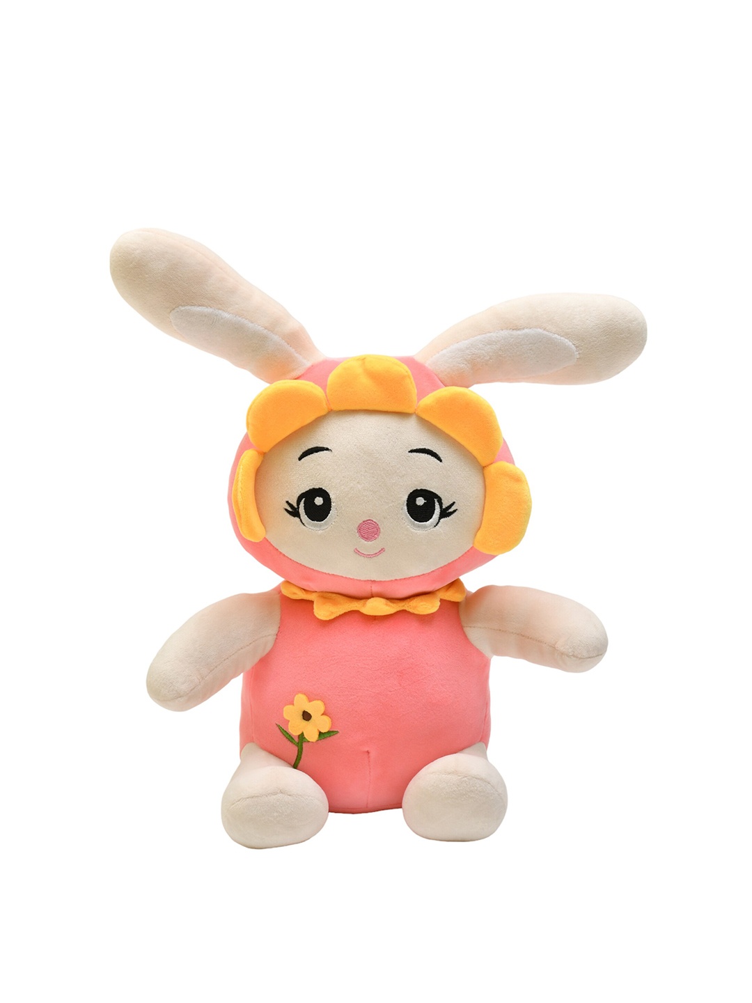 

MUMUSO Kids Sunflower Bunny Plush Soft Toy, Pink