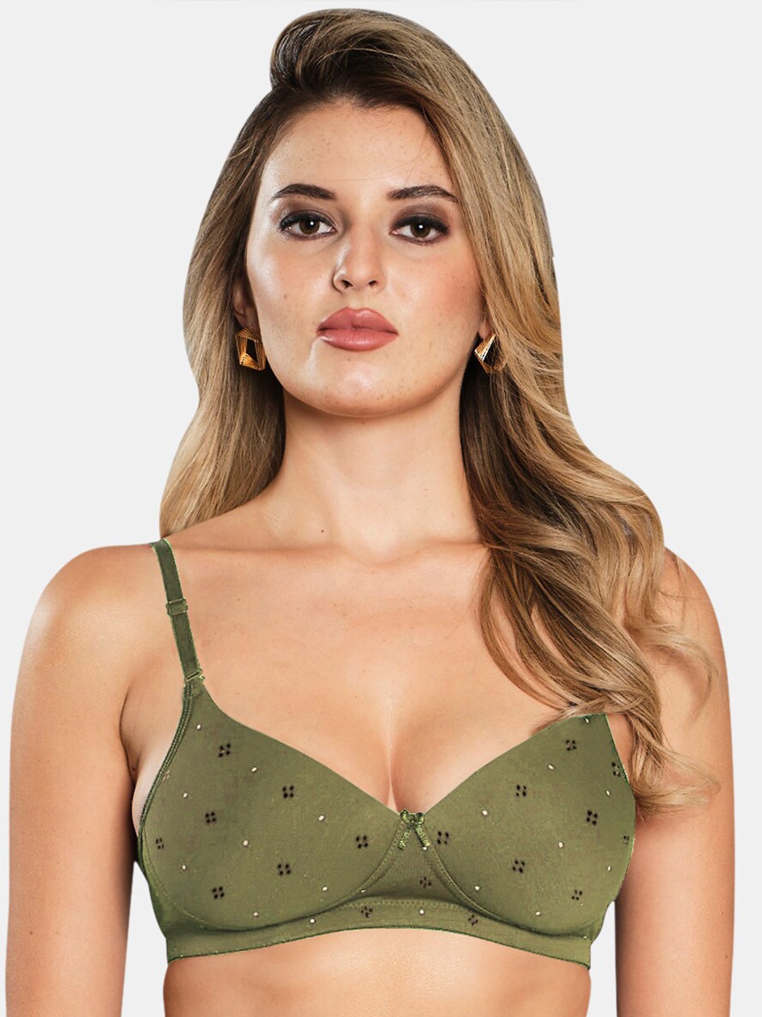 

Sonari Medium Coverage Lightly Padded All Day Comfort Bra, Olive