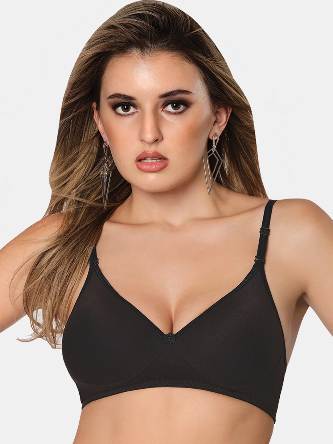

Sonari Medium Coverage Lightly Padded All Day Comfort Bra, Black