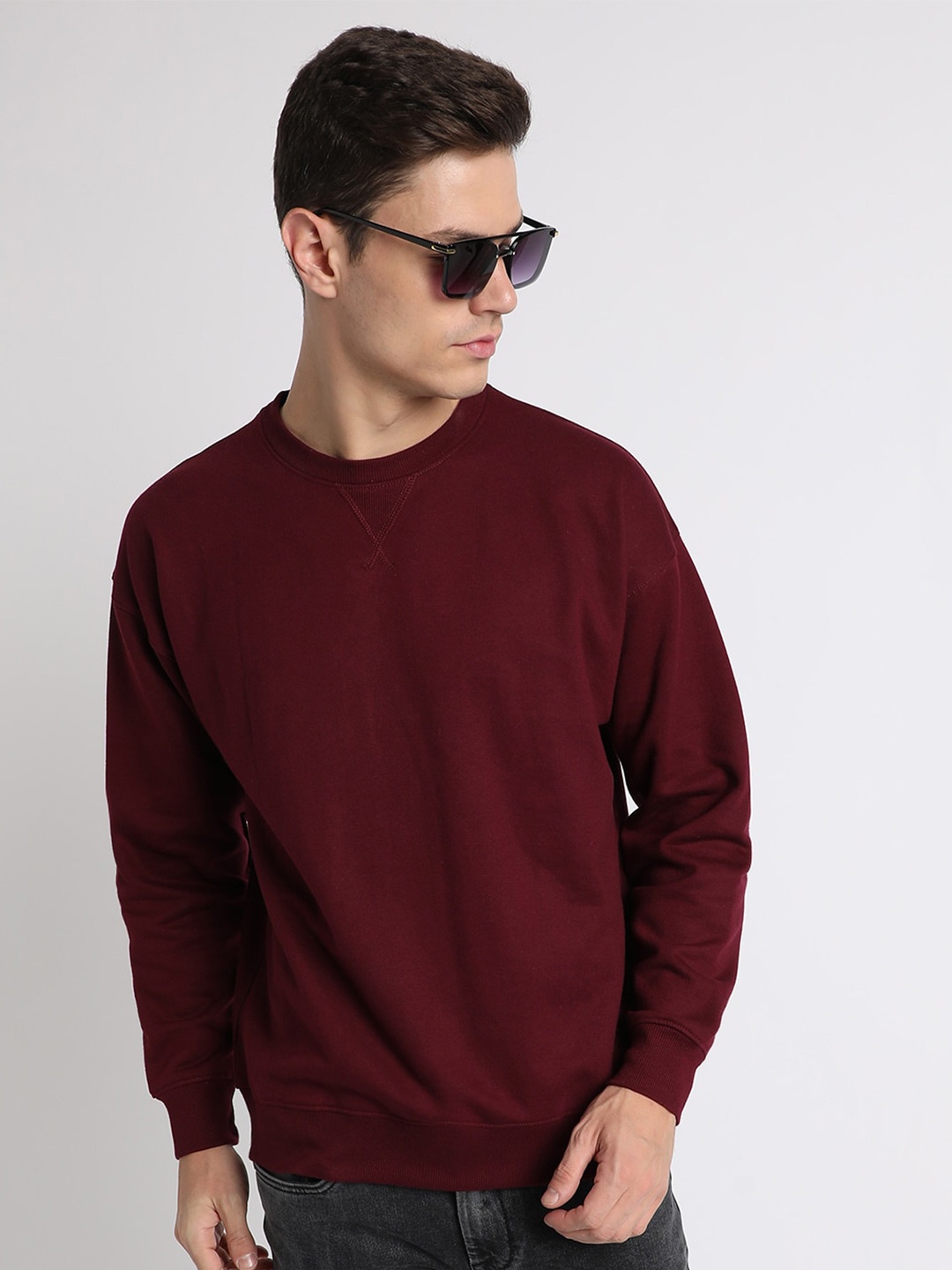

Dennis Lingo Round Neck Sweatshirt, Maroon