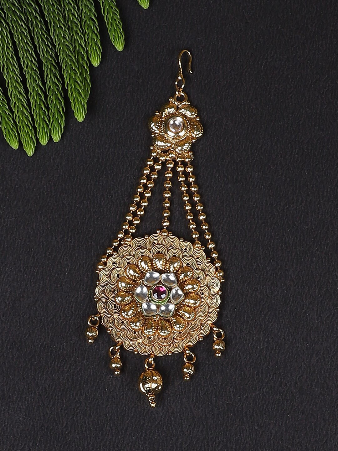 

FIROZA Gold-Plated Jhumar Passa