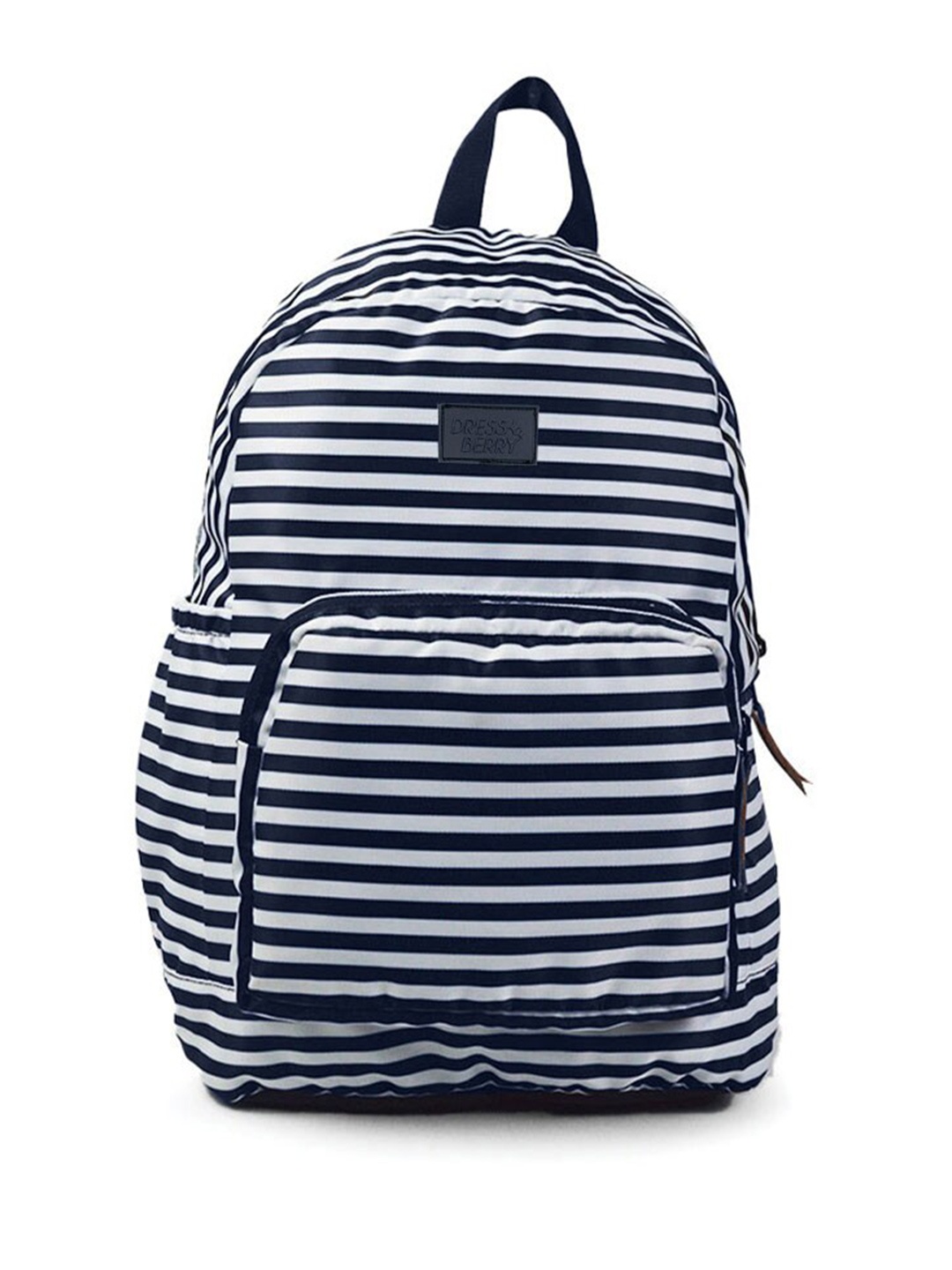

DressBerry Unisex Navy Blue Striped Backpack