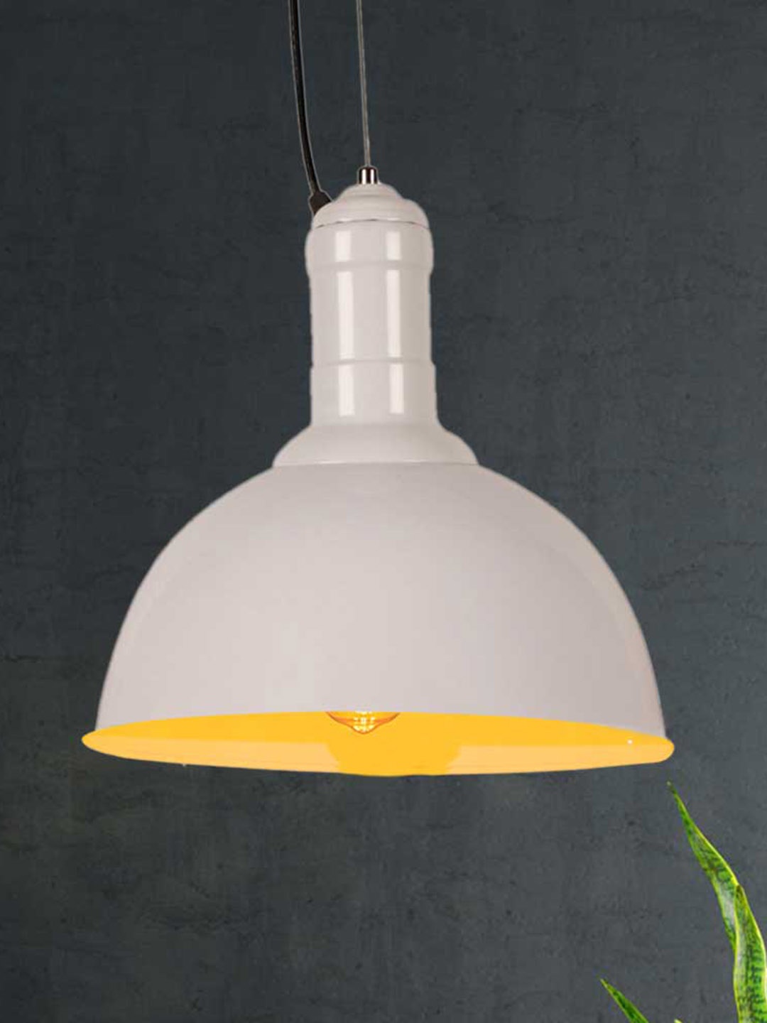 

Home Craft Theme White & Yellow Spherical Pendant Hanging Ceiling Lamp