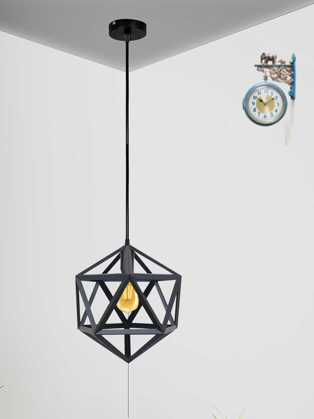 

Home Craft Theme Black Football Pendant Hanging Ceiling Lamp