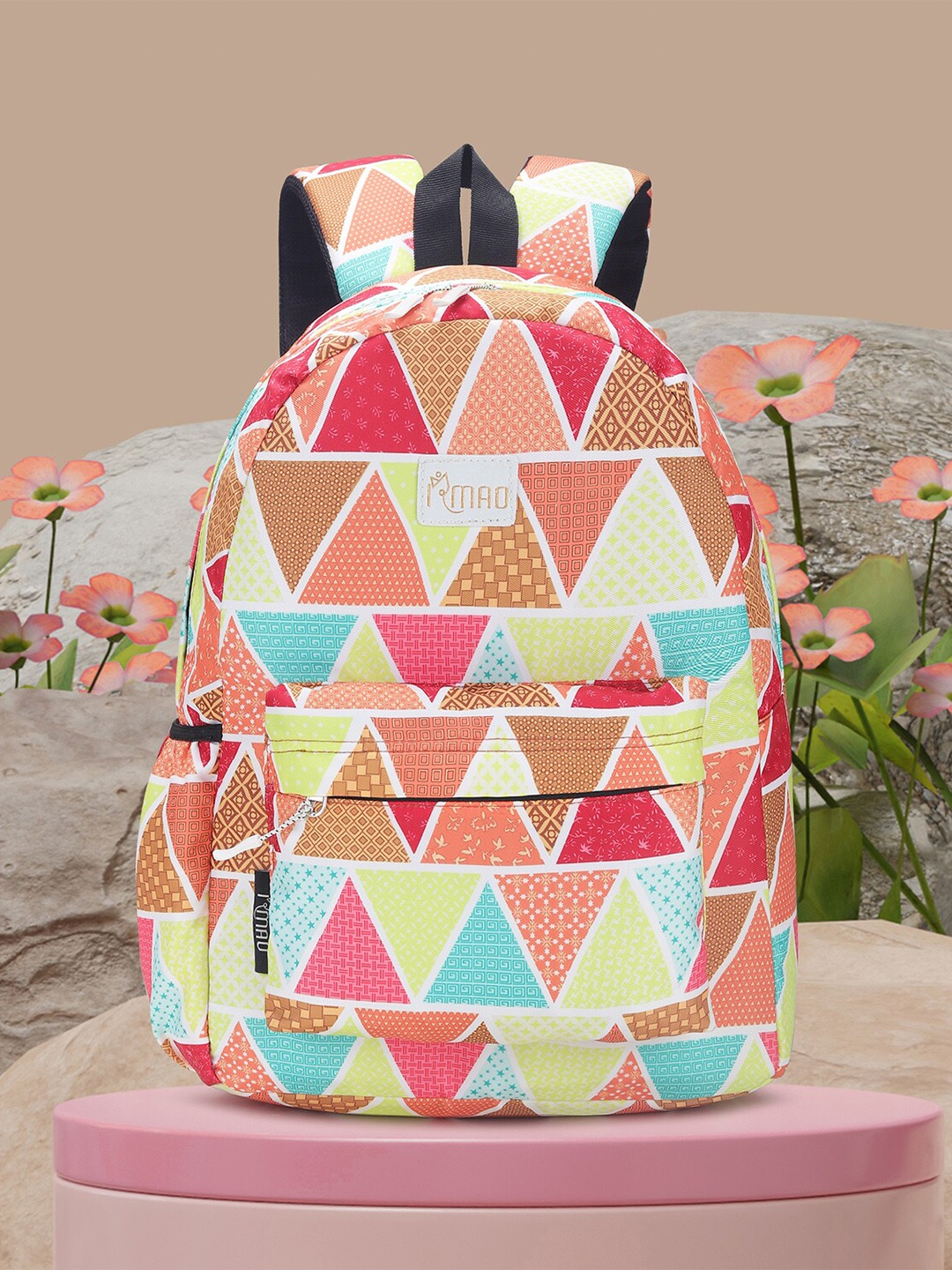 

IRMAO Women Graphic Backpack, Brown