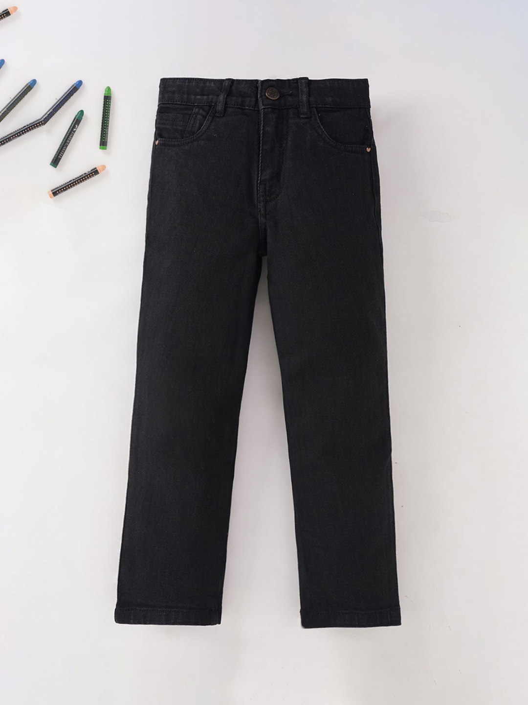 

Ed-a-Mamma Boys Slim Fit Stretchable Jeans, Black