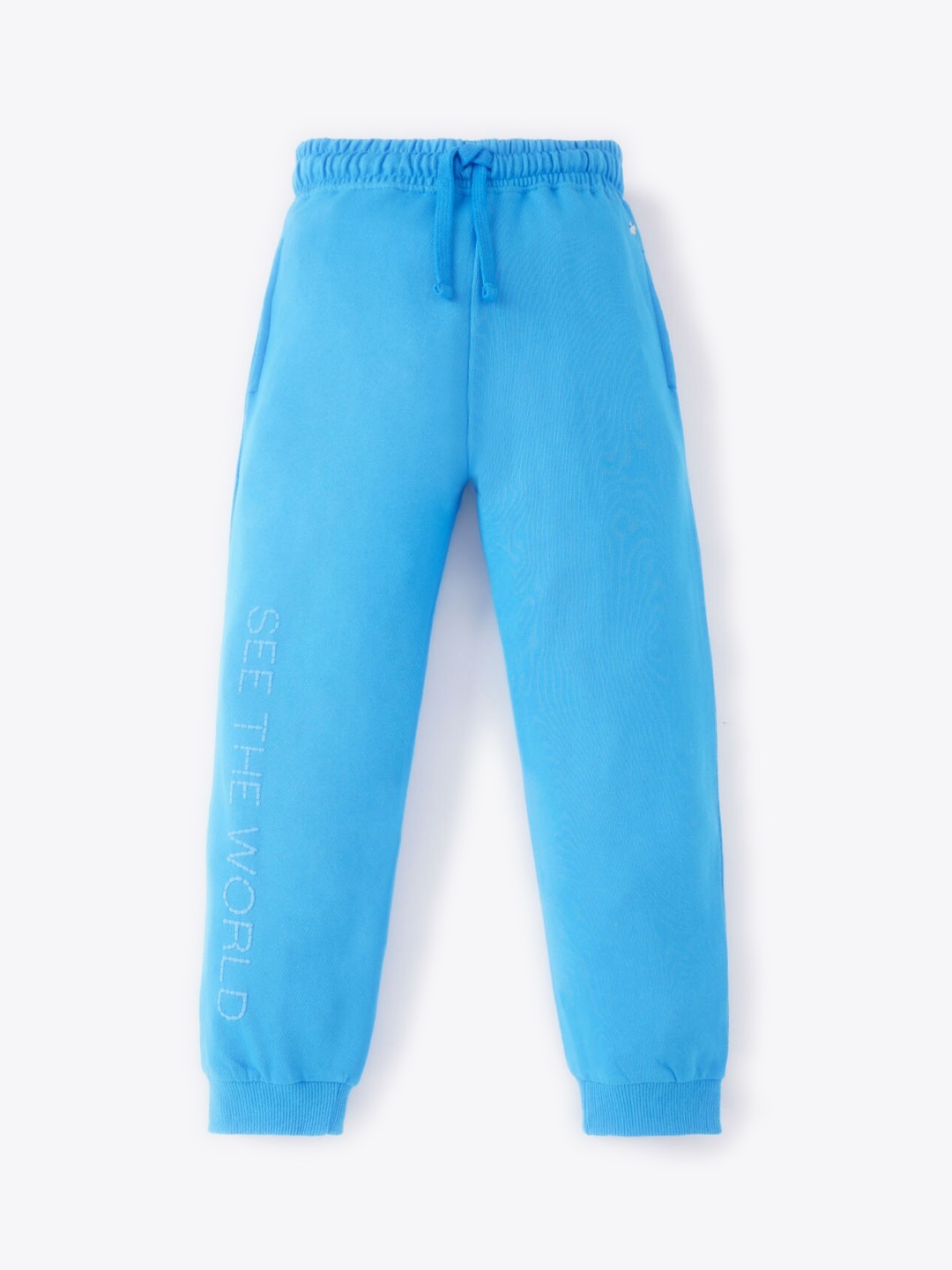 

Ed-a-Mamma Girls Cotton Mid-Rise Joggers, Blue