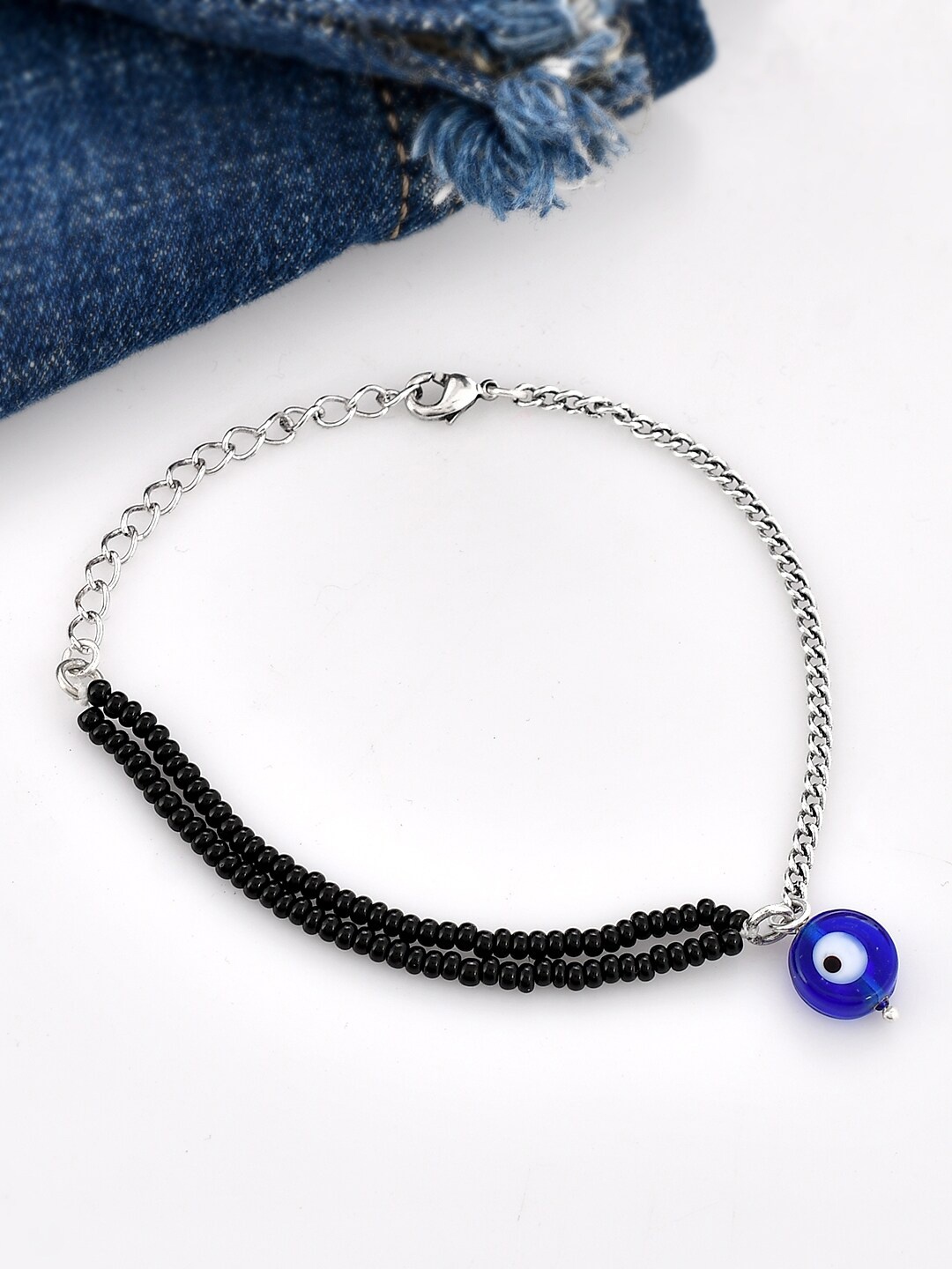 

Voylla Silver-Plated Link Bracelet