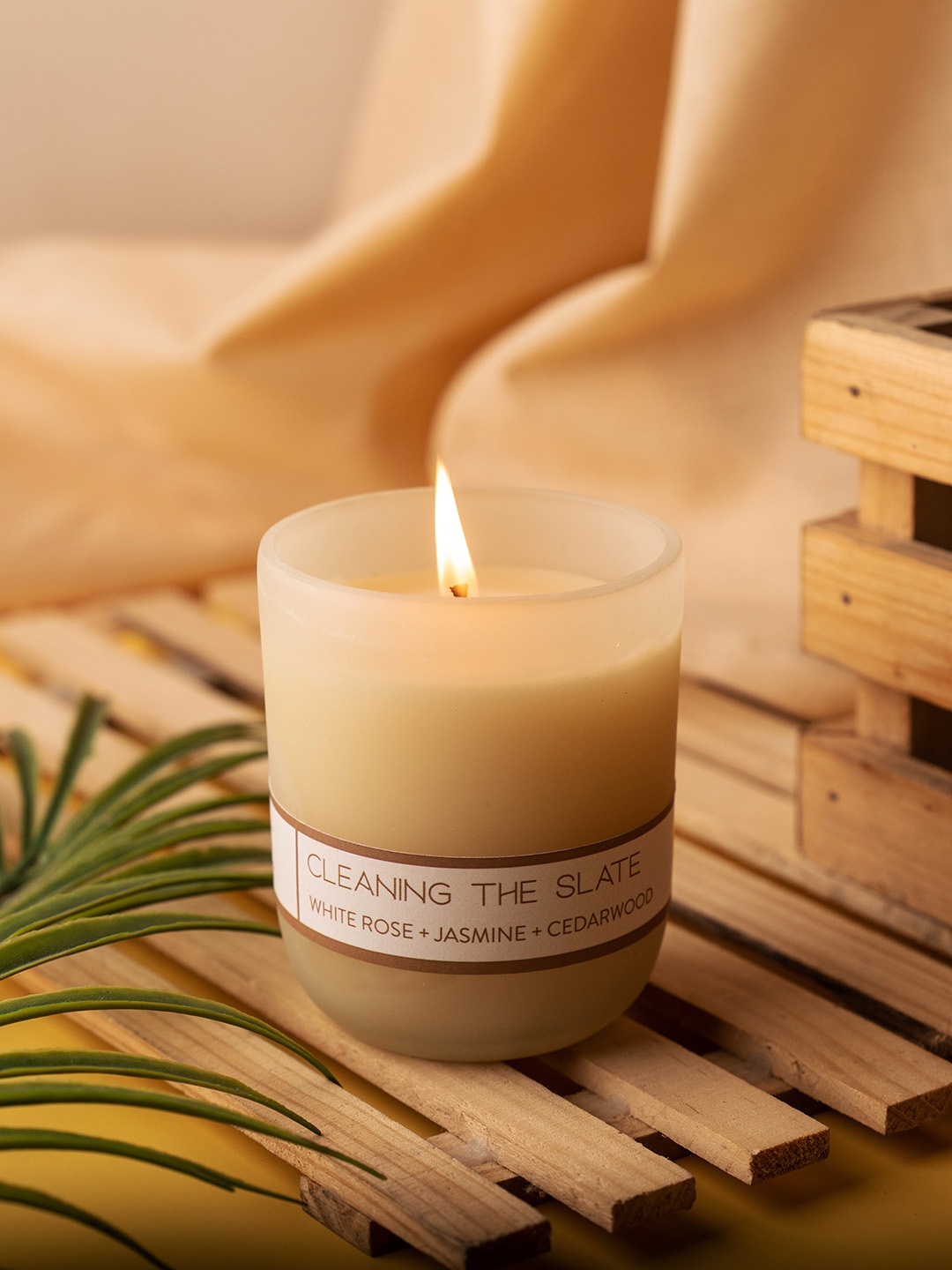 

Suramya Living White 2 Pieces Non Toxic Glass Jar Scented Candles-150g Each