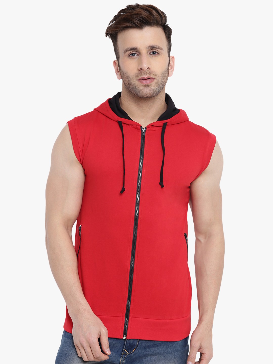 

GRITSTONES Men Red Solid Lightweight Tailored Jacket